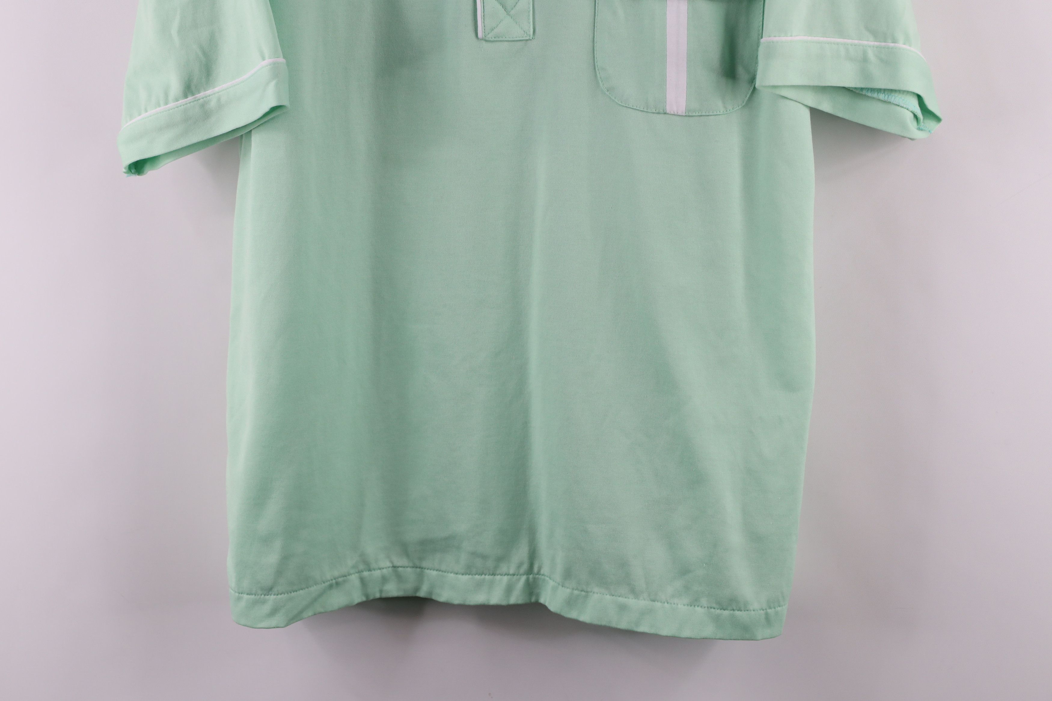 Vintage Vintage 90s Streetwear Short Sleeve Polo Shirt Mint Green Size US L / EU 52-54 / 3 - 3 Thumbnail