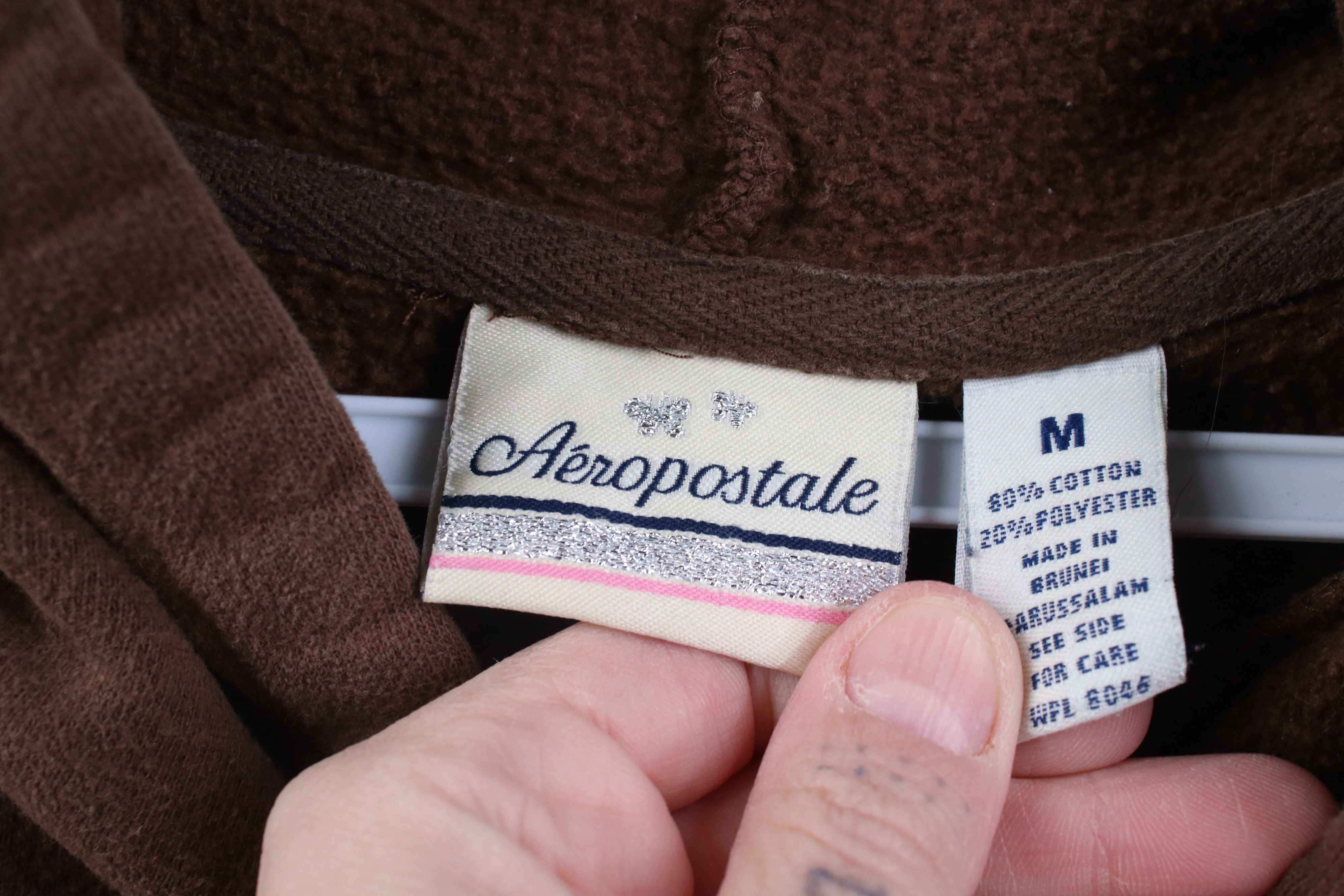 Aeropostale Vintage 90s Y2K Aeropostale Butterfly Cropped Hoodie Brown Size M / US 6-8 / IT 42-44 - 10 Thumbnail