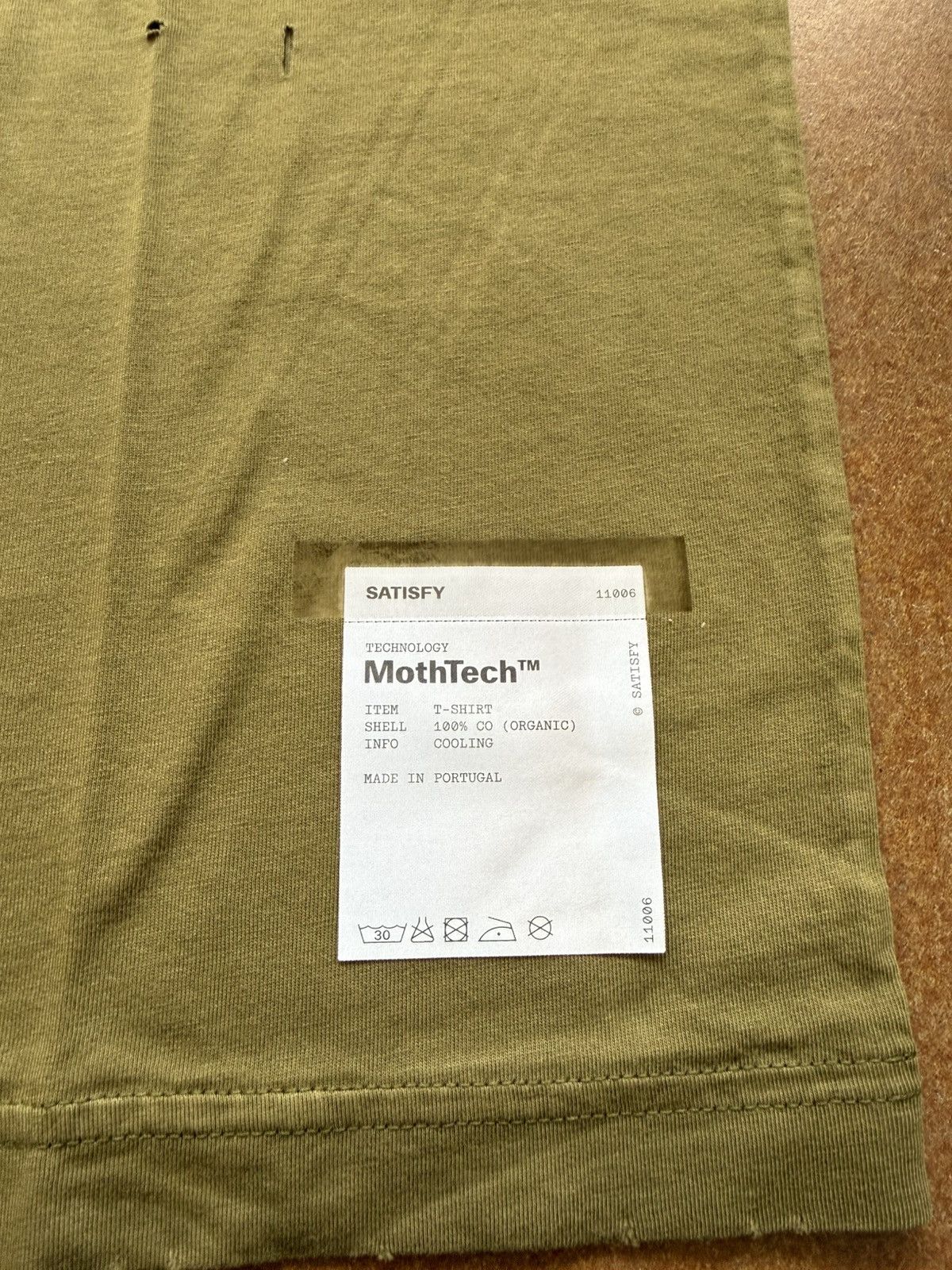 Satisfy Satisfy Running Equipment MothTech Tee Olive Green Medium Size US M / EU 48-50 / 2 - 5 Thumbnail