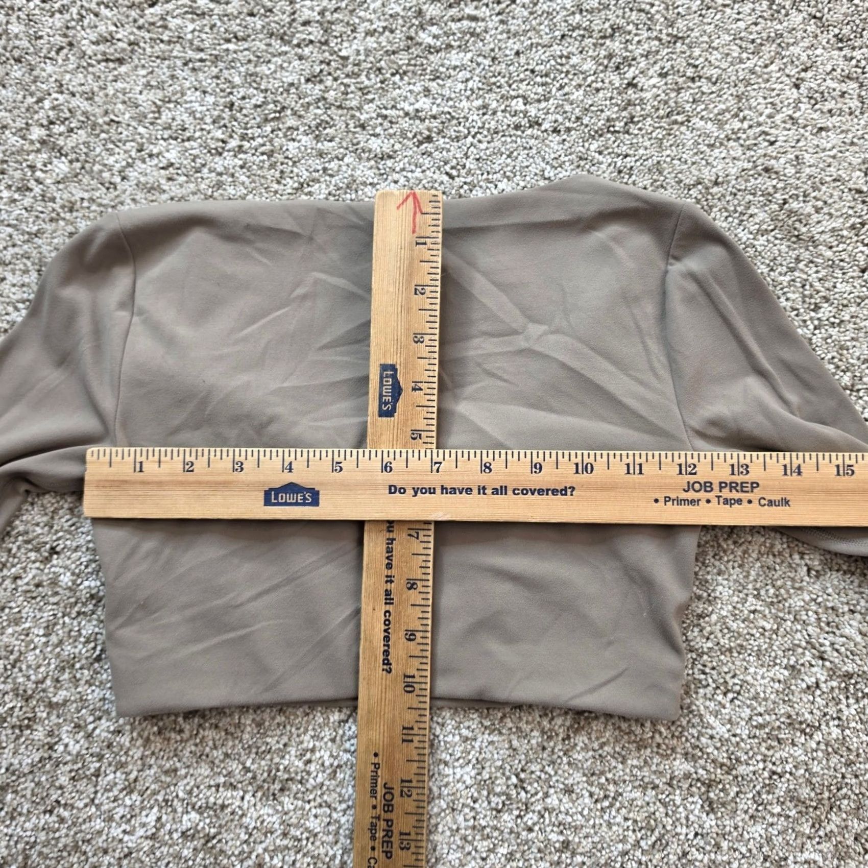 Aritzia Aritzia Golden Crop Top Womens 2XS Taupe Brown Long Sleeve Scoop Neck Athleisure Size XXS / US 00 / IT 34 - 3 Thumbnail