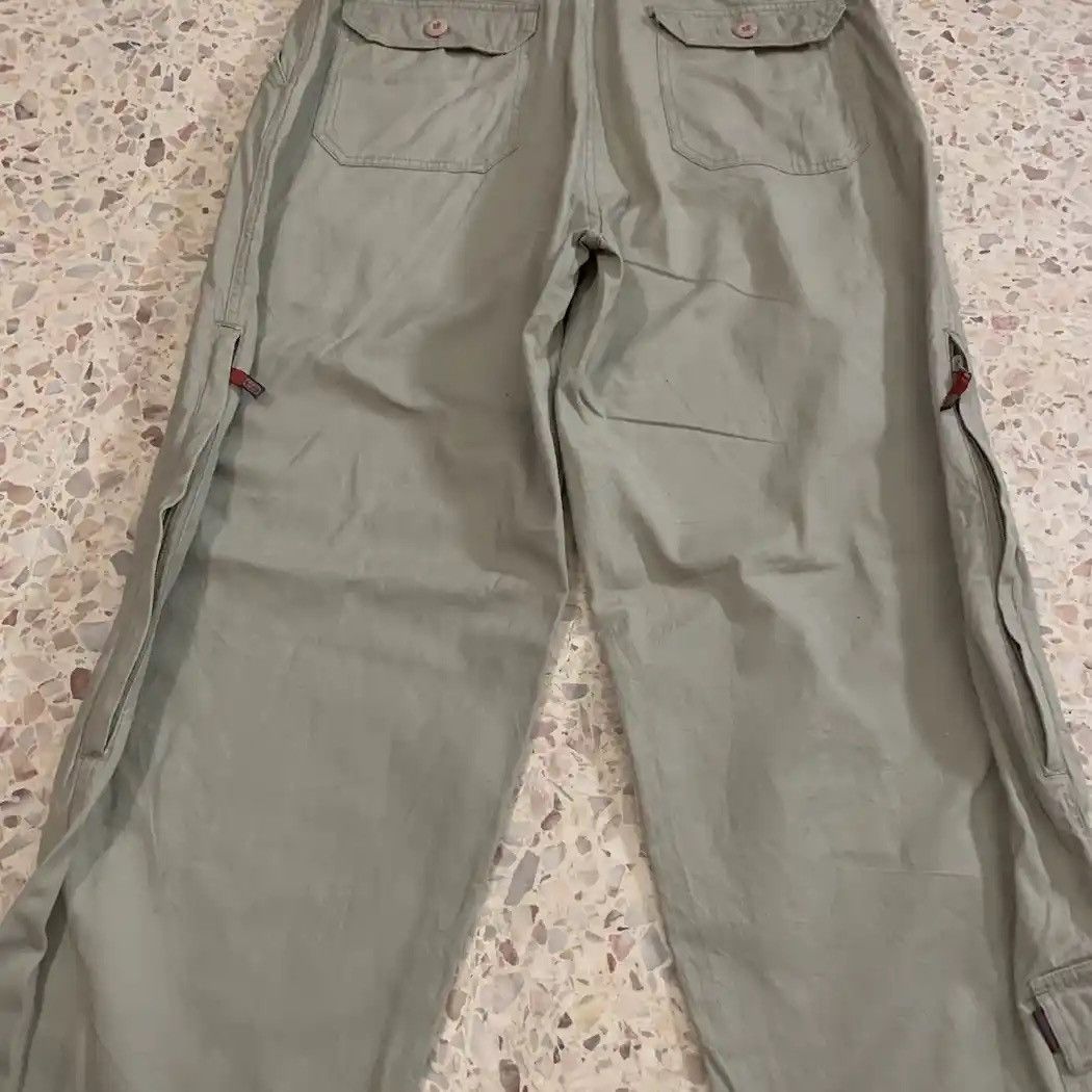 Split × Vintage Vintage SPLIT Trousers Baggy Outdoor Hiking Khaki Pants Size US 33 - 17 Thumbnail