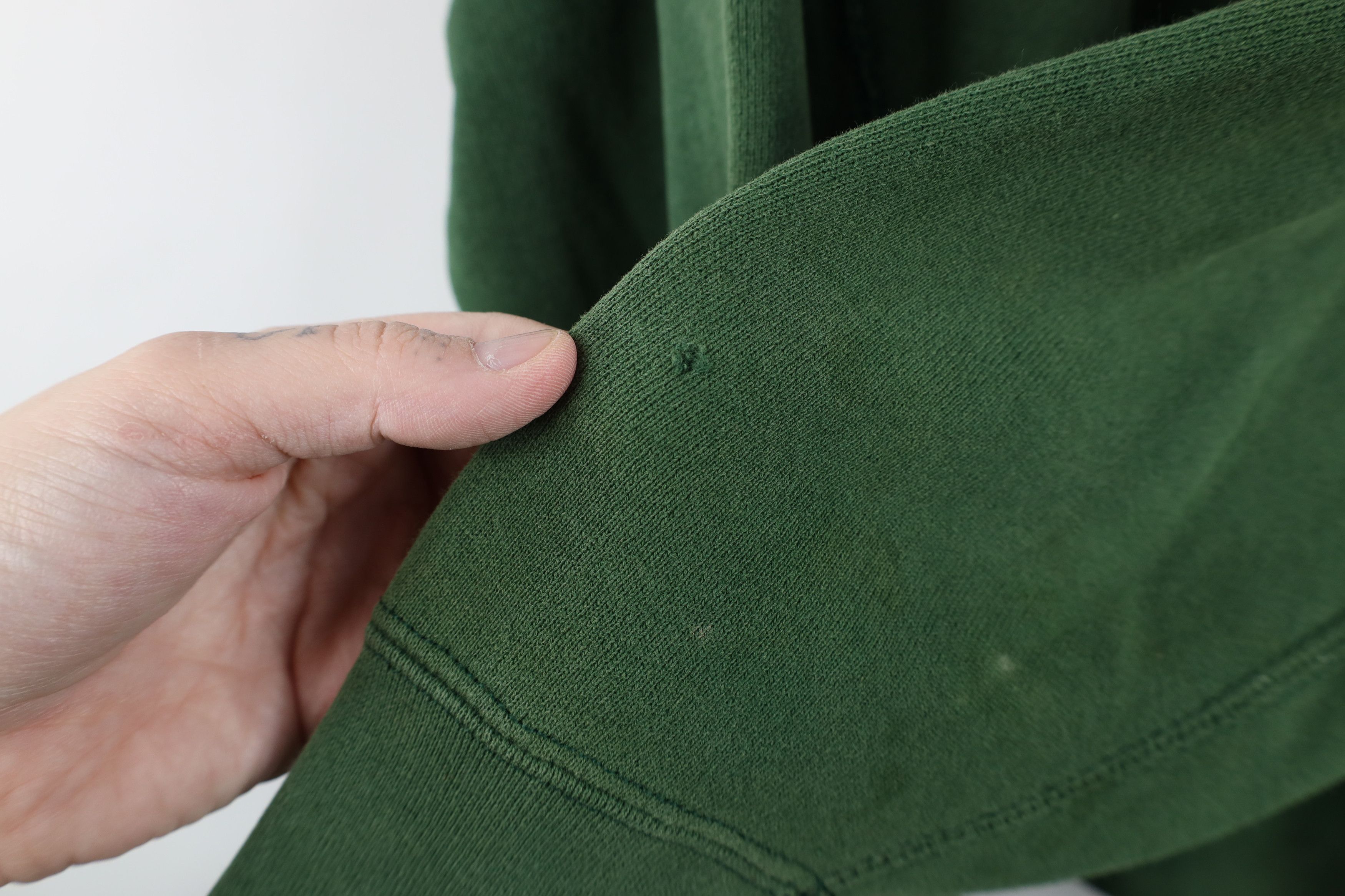 Vintage Vintage 90s Spell Out Malone College Sweatshirt Green USA Size US L / EU 52-54 / 3 - 11 Thumbnail
