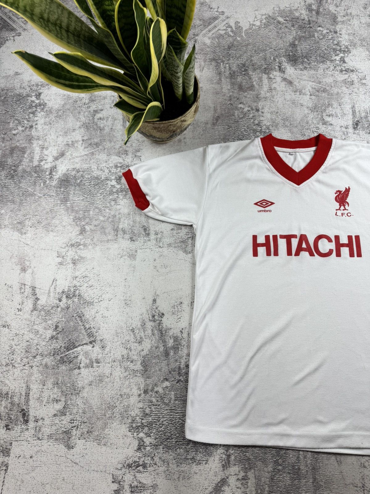 Umbro Liverpool 1979 1980 White Away Reproduction Soccer Football T Shirt Jersey Kit Size US L / EU 52-54 / 3 - 2 Thumbnail