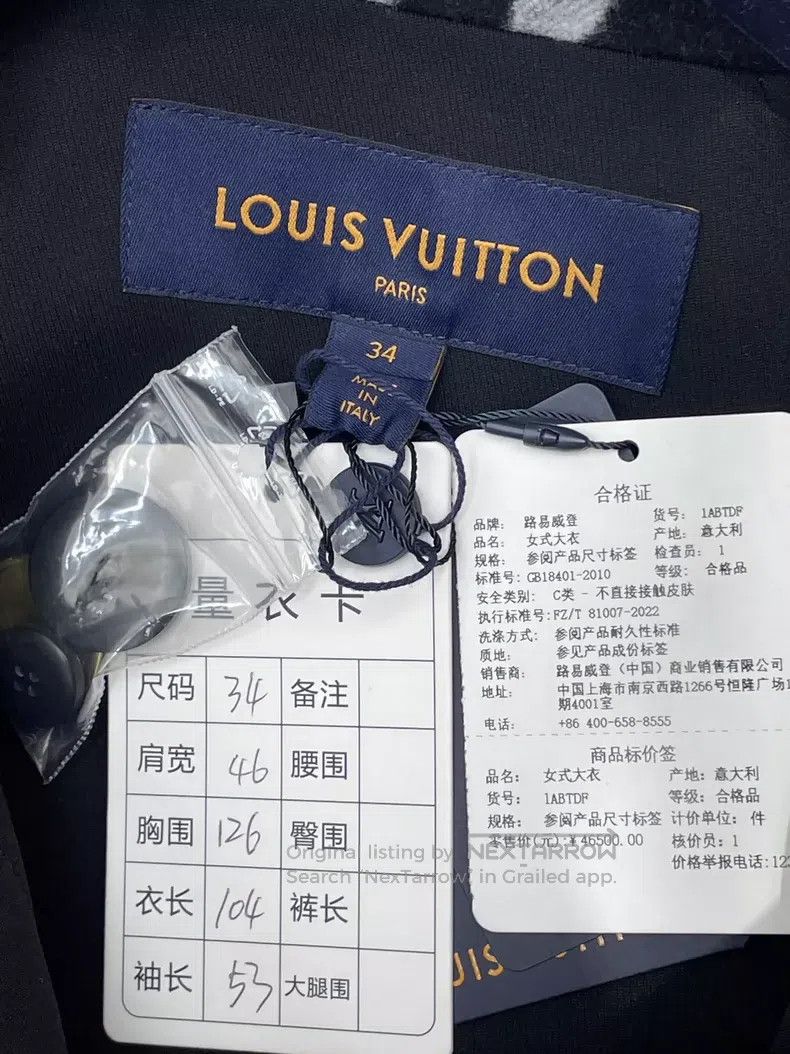 Louis Vuitton Louis Vuitton Wool presbyopic windbreaker coat Size XXS / US 00 / IT 34 - 4 Thumbnail