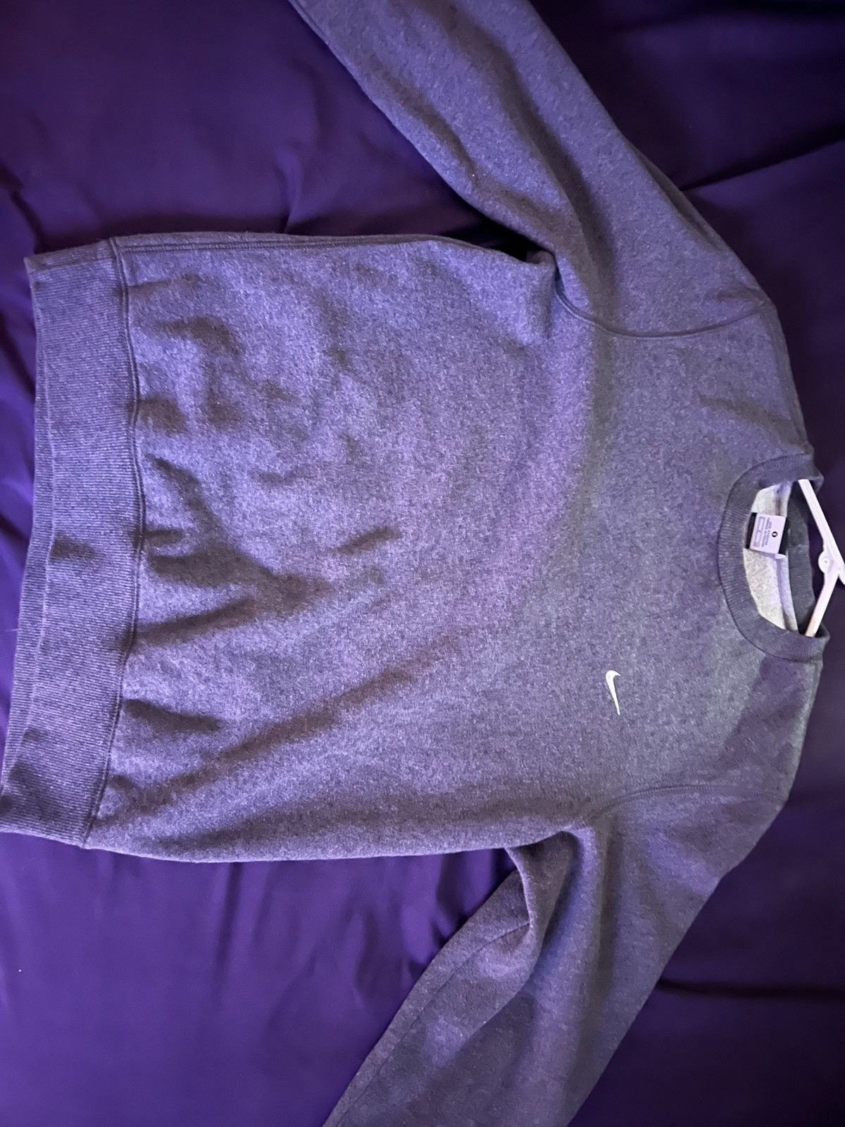 mens nike sweatshirt grey