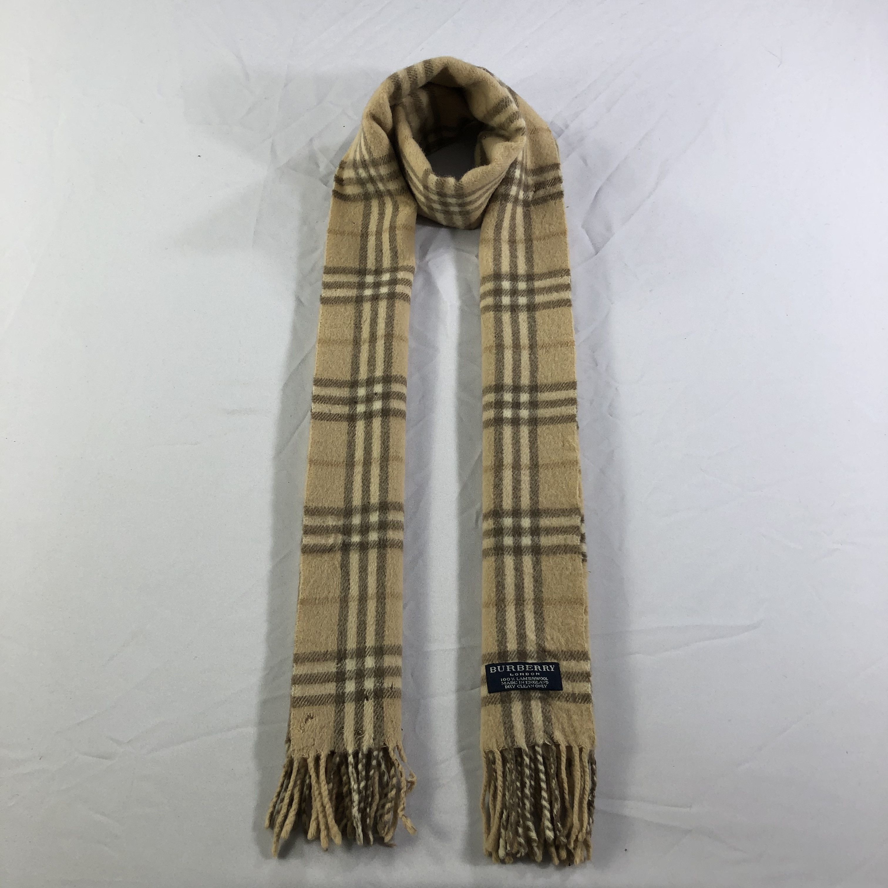 Burberry Burberry Nova Check Wool Scarf Muffler V1374 Size ONE SIZE - 1 Thumbnail