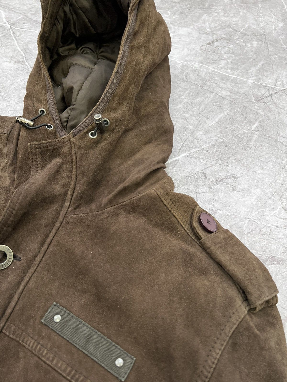 If Six Was Nine × Japanese Brand × Le Grande Bleu (L.G.B.) Avant Garde If Six Was Nine Style SUEDE HOOD JACket Size US L / EU 52-54 / 3 - 8 Thumbnail