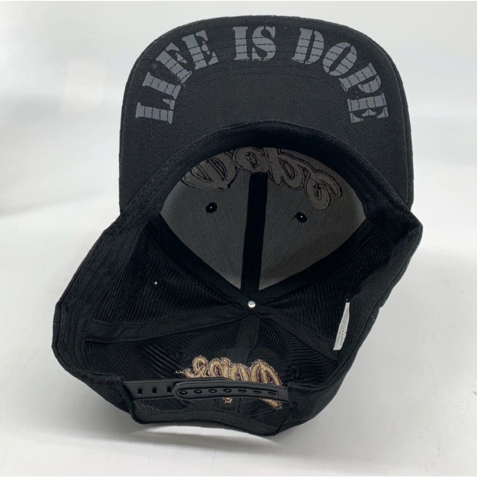 Vintage VINTAGE Dope Brown Cotton Adjustable Snapback Baseball Hat Men's Life Is Dope Mens Hat Brown Cotton Snapback Dope Life Is Dope Baseball Hat Men Size ONE SIZE - 3 Thumbnail