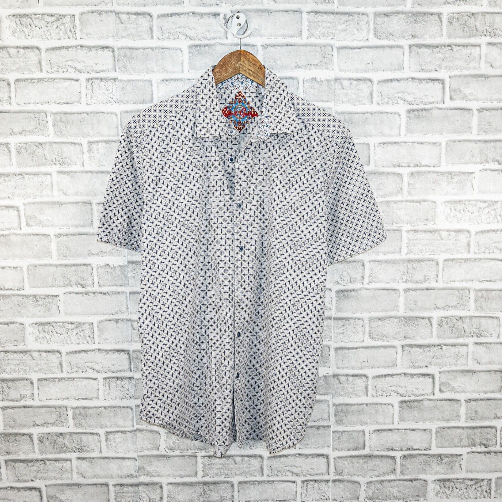 Robert Graham Robert Graham Short Sleeve Button up MOSCOW Shirt Geo Print Size US L / EU 52-54 / 3 - 1 Thumbnail