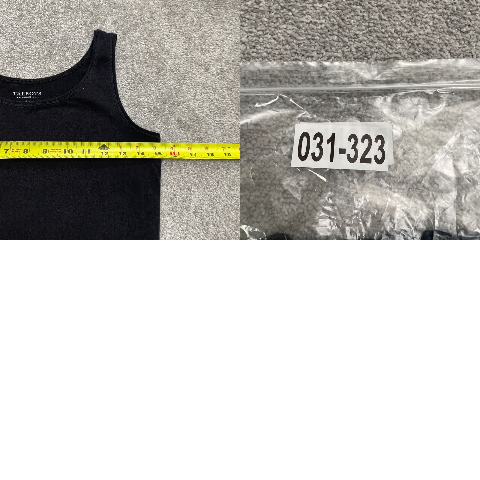 Talbots Talbots Tank Womens 0P Petites Black Scoop Neck Sleeveless Cotton Modal Spandex Knit Basic Casual Size XS / US 0-2 / IT 36-38 - 8 Thumbnail