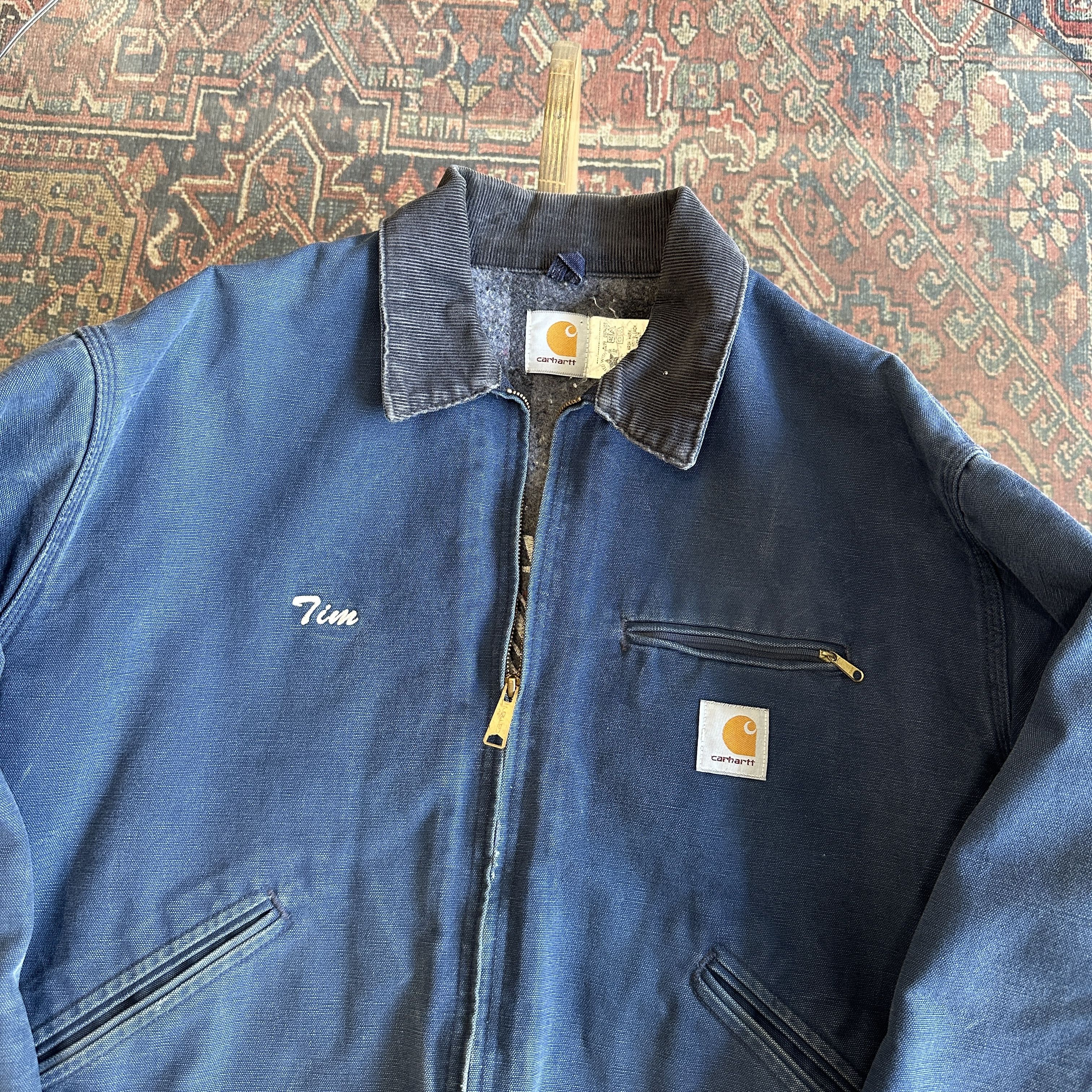 Carhartt Carhartt J01 NVY Blanket Lined Detroit Jacket Size US XL / EU 56 / 4 - 2 Thumbnail