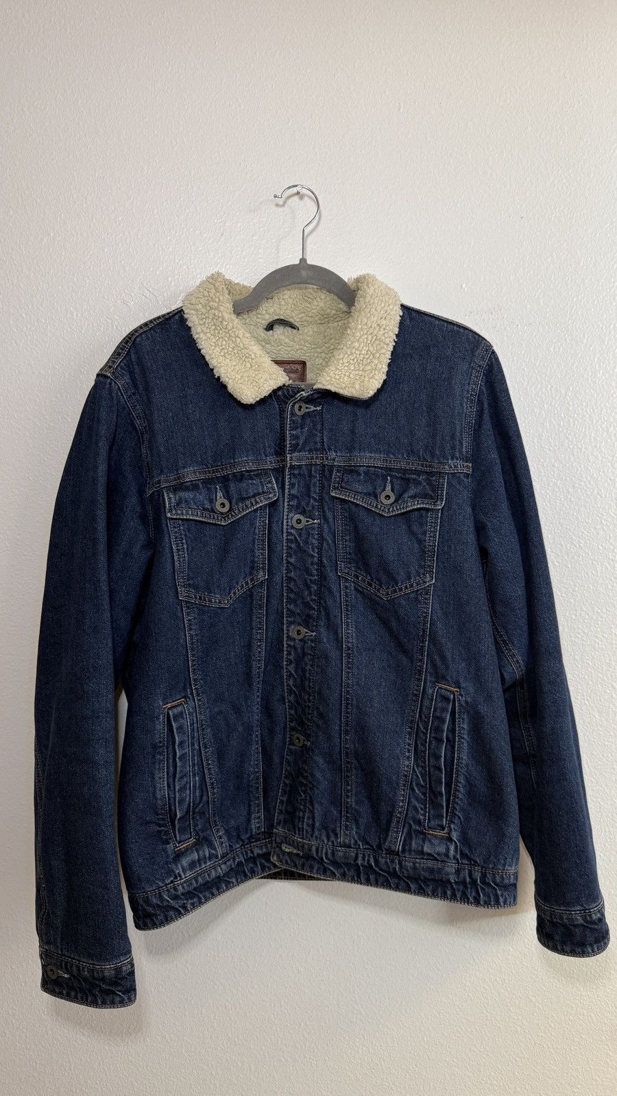 Abercrombie & Fitch Abercrombie Denim Jacket with Fur Size US L / EU 52-54 / 3 - 2 Thumbnail