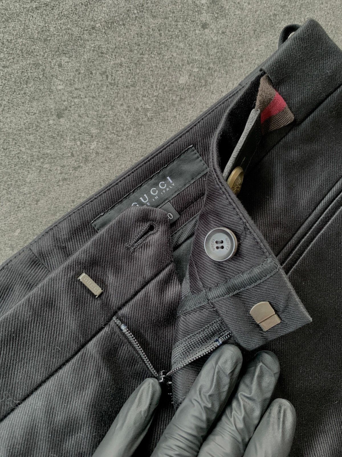 Gucci FREE TAX! Flared Belted Trousers By Gianni Frida Size US 31 - 10 Thumbnail