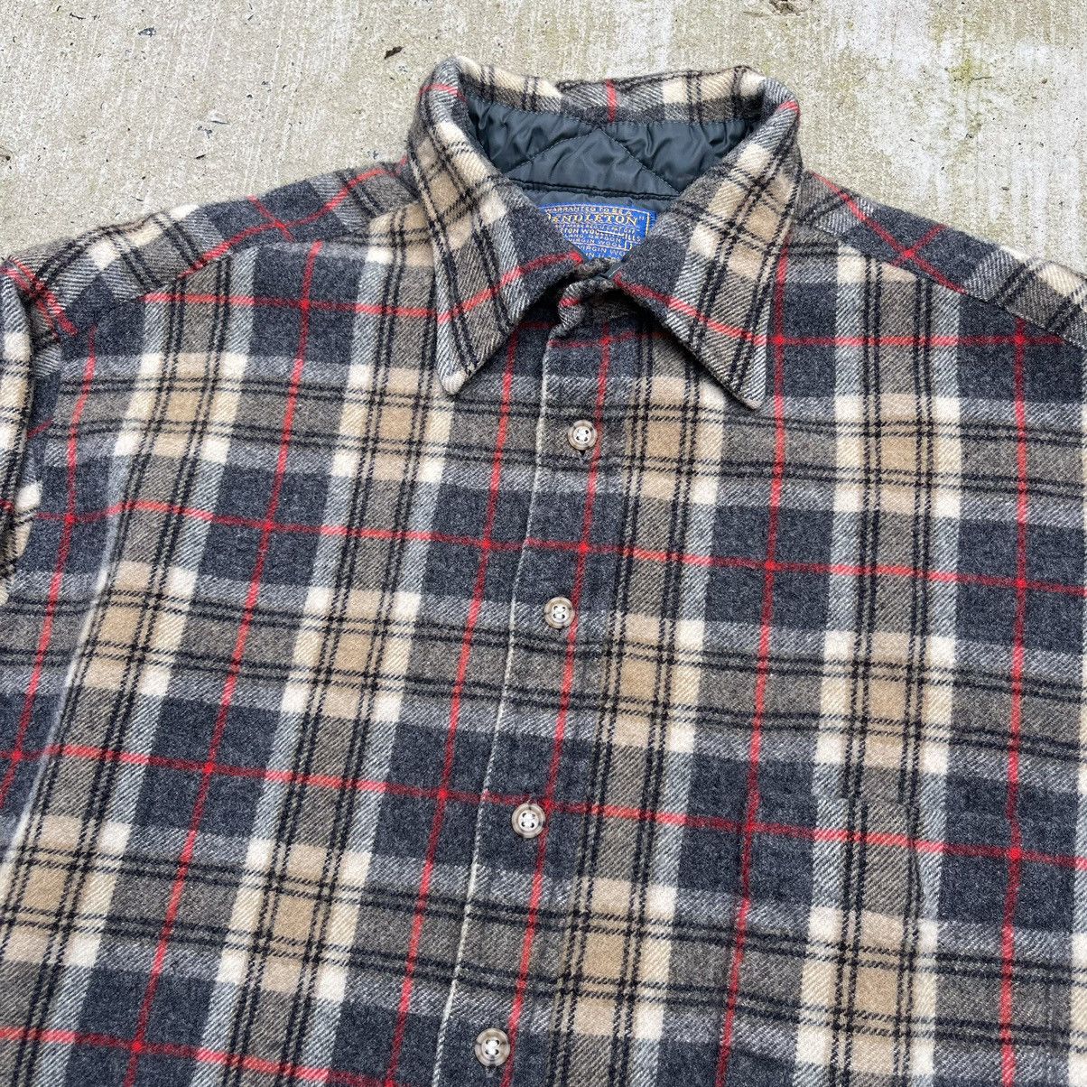 Pendleton Vintage PENDLETON Wool Flannel Shirt Size US XL / EU 56 / 4 - 2 Thumbnail