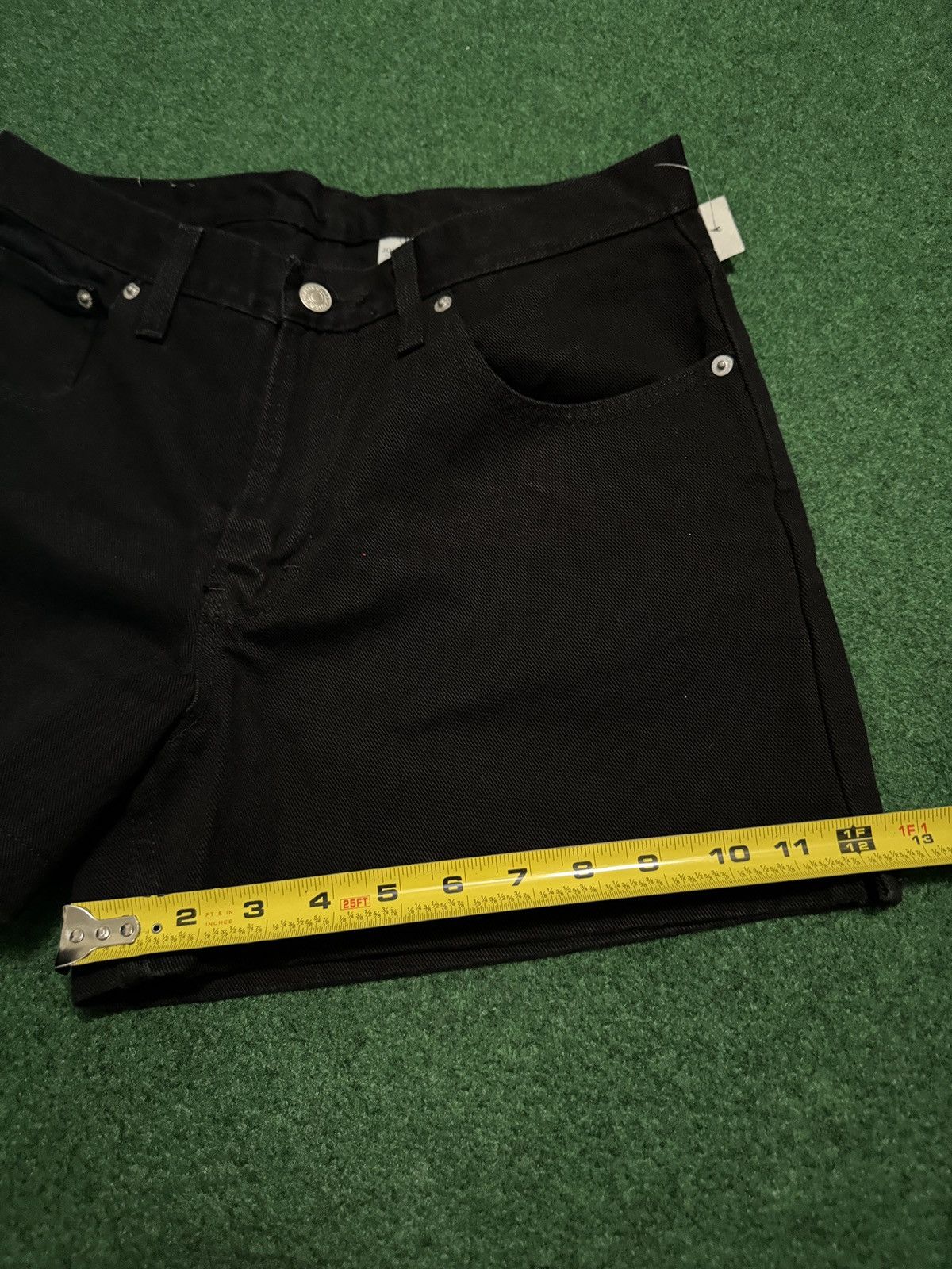 Jordache × Vintage Vintage Y2K Jordache Black Jorts 13/14 6” Denim Shorts Size 36" / US 14 / IT 50 - 6 Thumbnail