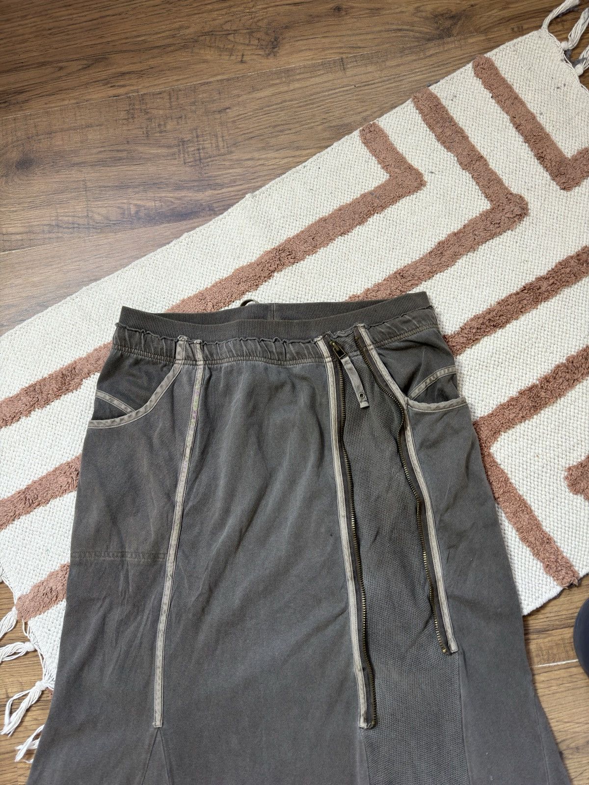 Vintage VINTAGE ZIP AVANT GARDE MAXI SKIRT Size 28" / US 6 / IT 42 - 6 Thumbnail