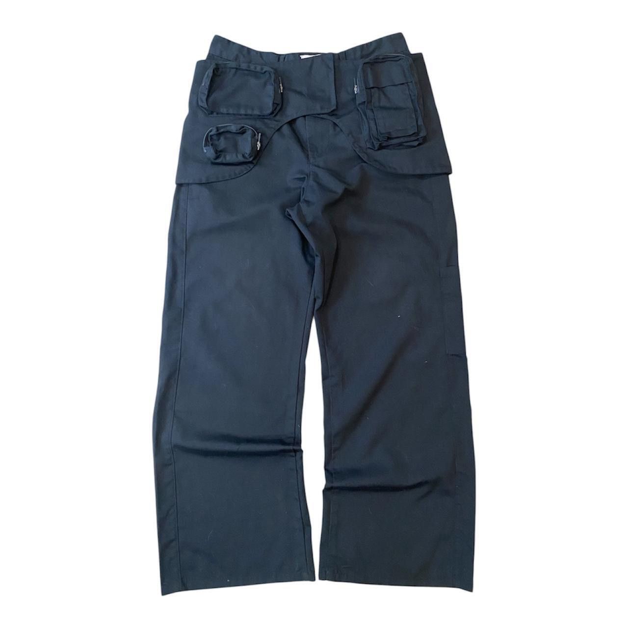 Vuja De GUNTHER DESTROYED DOUBLE-KNEE PANTS IN BRUSHED COTTON
