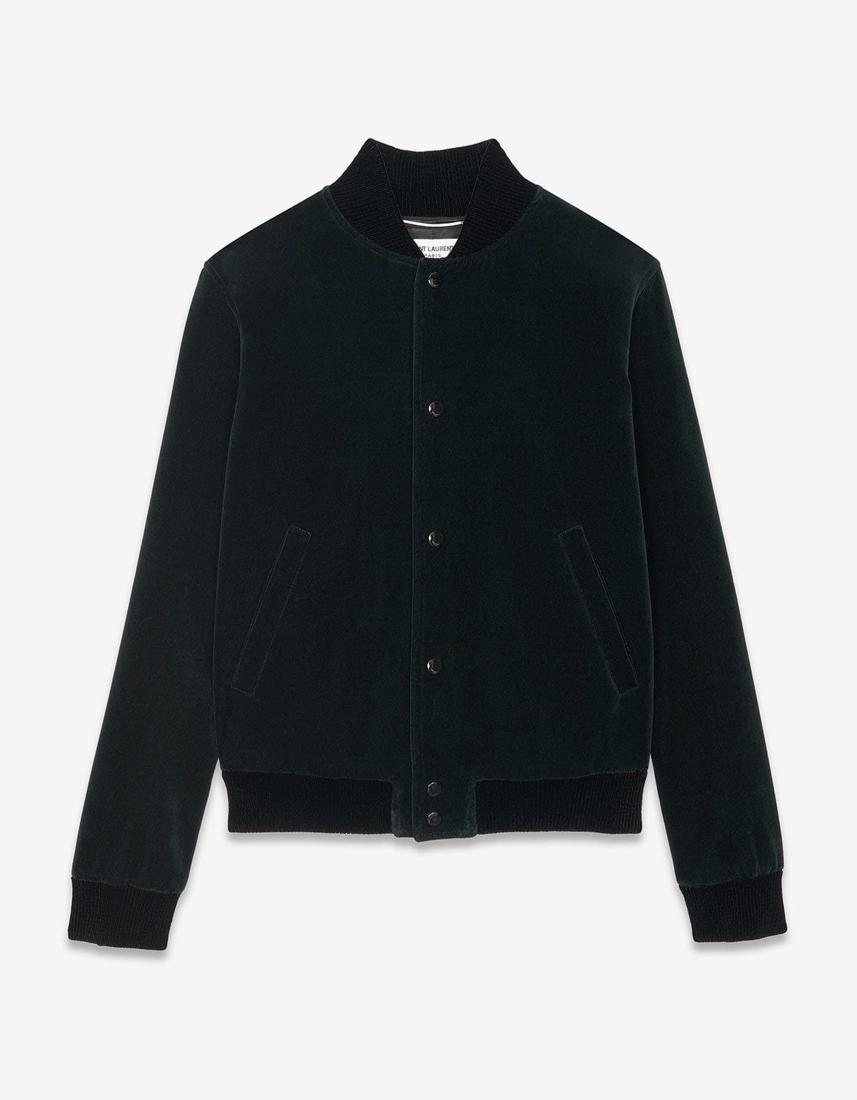 Saint Laurent Paris Saint Laurent Green Velvet Teddy Jacket Size US M / EU 48-50 / 2 - 1 Thumbnail