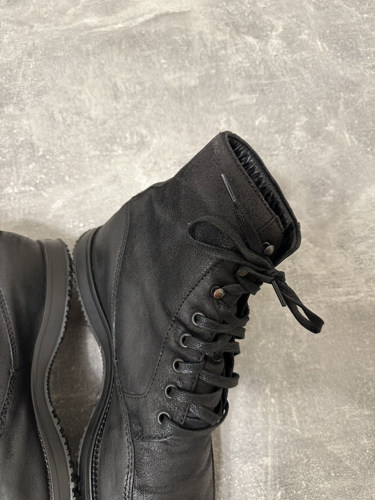 Vintage Vintage Black high boxer boots moto biker shoes core Size US 9.5 / EU 42-43 - 17 Thumbnail