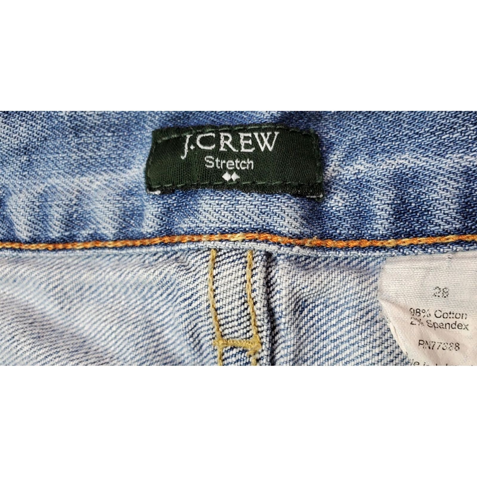 J.Crew J.CREW Toothpick Jeans 30x30 Blue Stretch Denim 2x Light & Dark Wash Women’s 28 Regular Waist 30 Inseam Belt Loops 5-Pocket Vintage: No Size 30" / US 8 / IT 44 - 7 Thumbnail