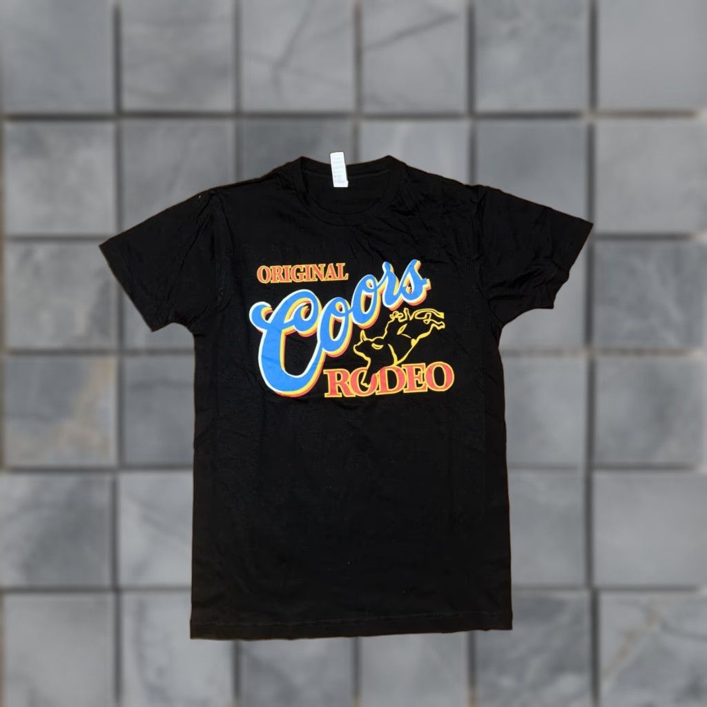 Vintage VINTAGE Original Coors Rodeo T-Shirt Black Small Mens S Regular 18x26 Size US S / EU 44-46 / 1 - 1 Thumbnail