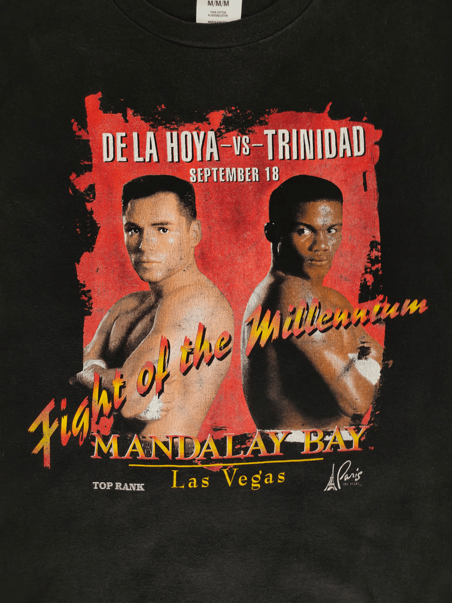 Rap Tees 1999 De La Hoya Vs Trinidad welterweight championships Size US M / EU 48-50 / 2 - 3 Thumbnail