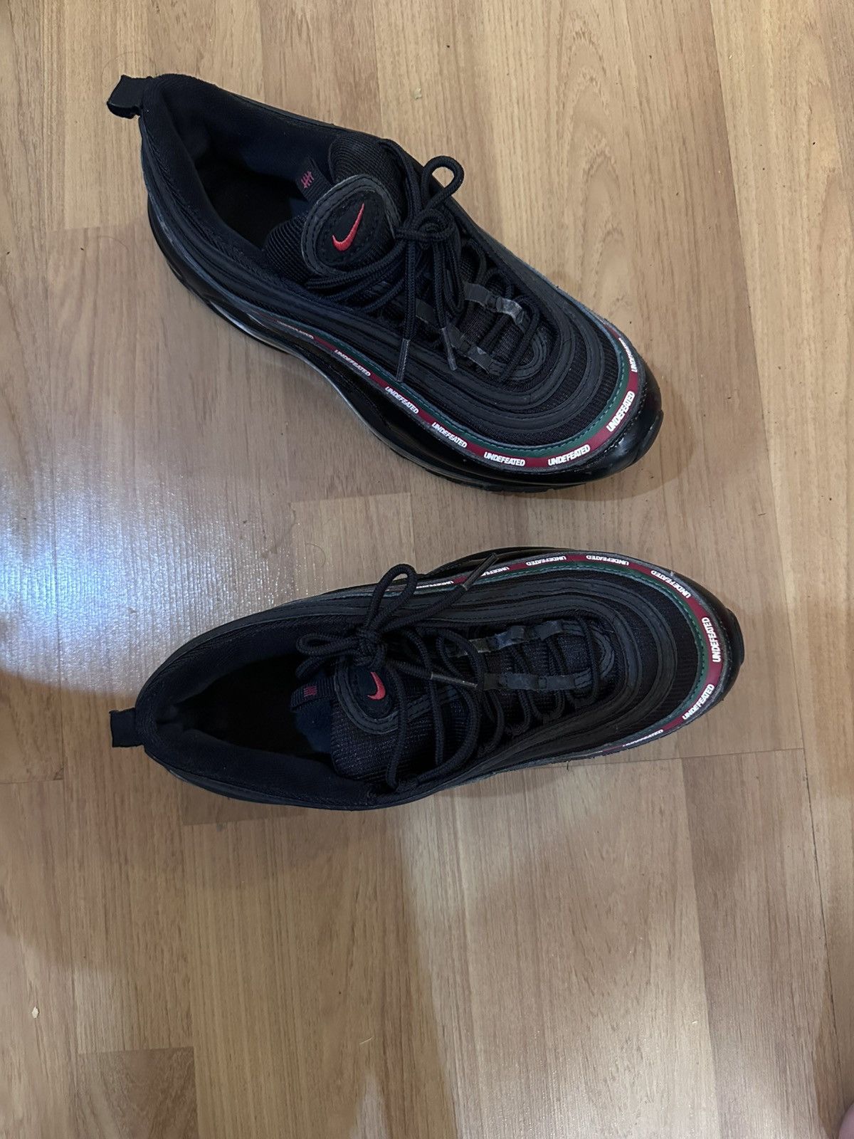 Nike × Undefeated Nike Air Max 97 x Undefeated OG Black Red Green Size US 9 / EU 42 - 3 Thumbnail