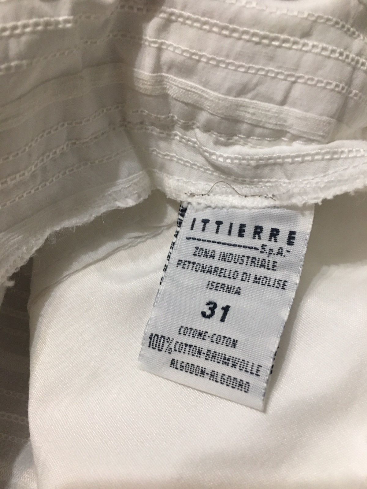 Dolce & Gabbana Dolce & Gabbana Vintage White Stripped Cotton Pants Size 31 Size 31" - 12 Thumbnail