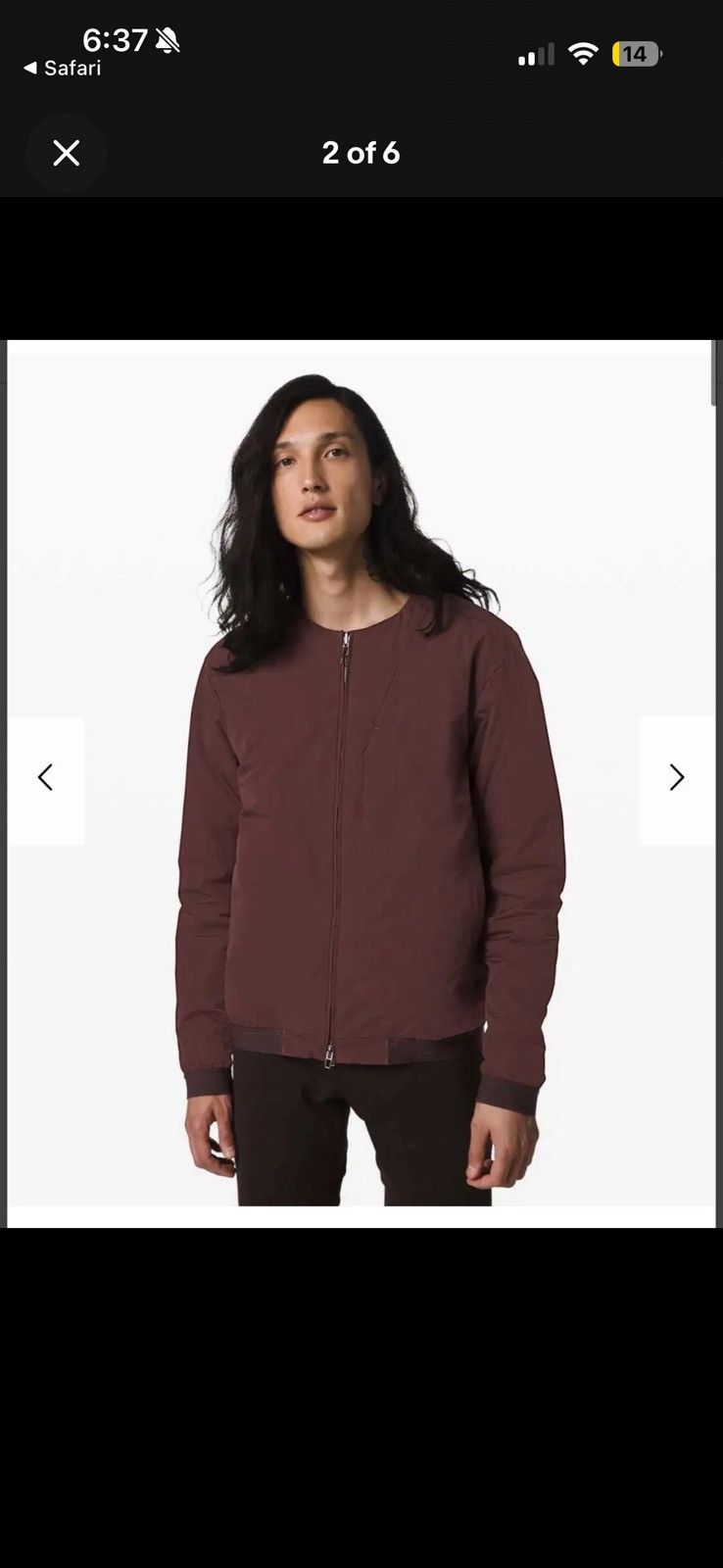 Lululemon Lululemon Lab Ashta reversible bomber maroon Size US M / EU 48-50 / 2 - 10 Thumbnail