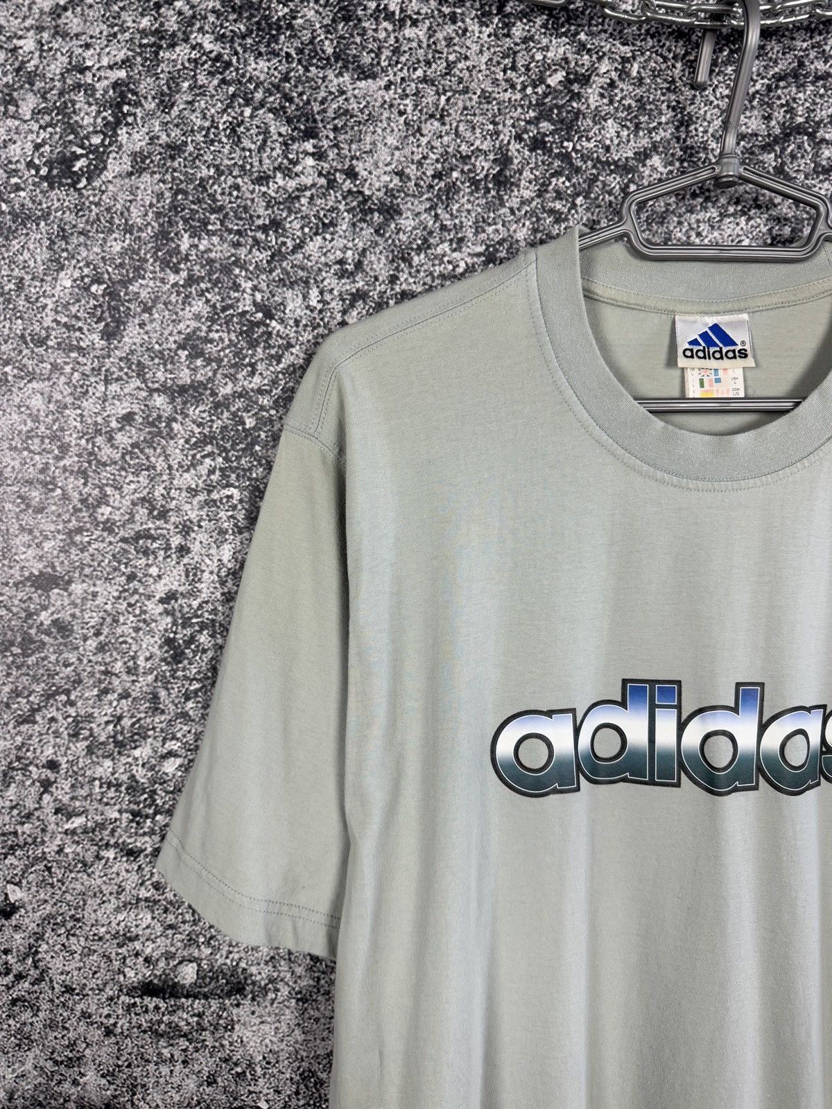 Adidas Men’s Adidas Vintage 90s T-Shirt Big Logo Retro Size L Size US L / EU 52-54 / 3 - 3 Thumbnail