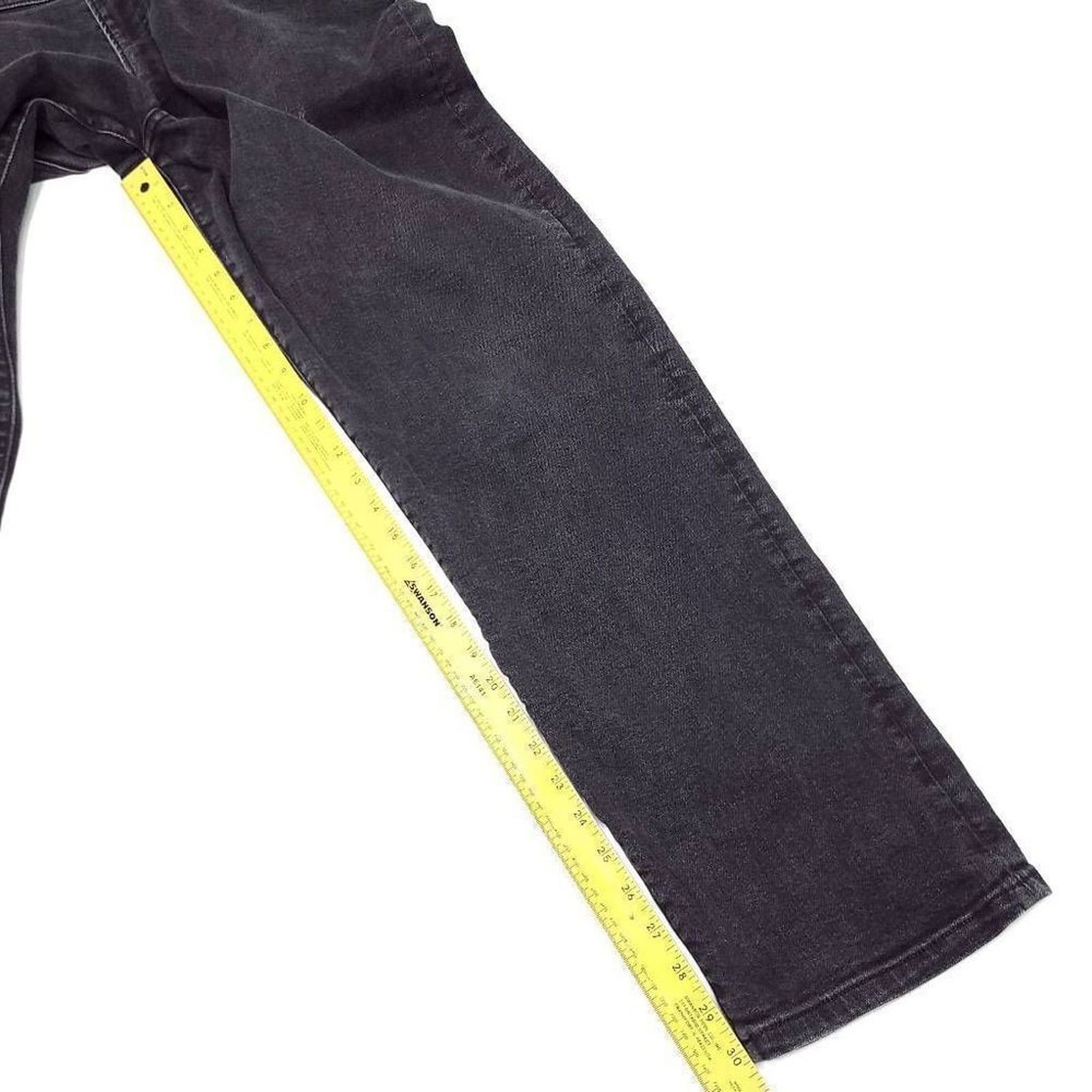 Lucky Brand Lucky Brand 363 Vintage Straight Jeans Mens 40x30 Black Size US 40 / EU 56 - 4 Thumbnail