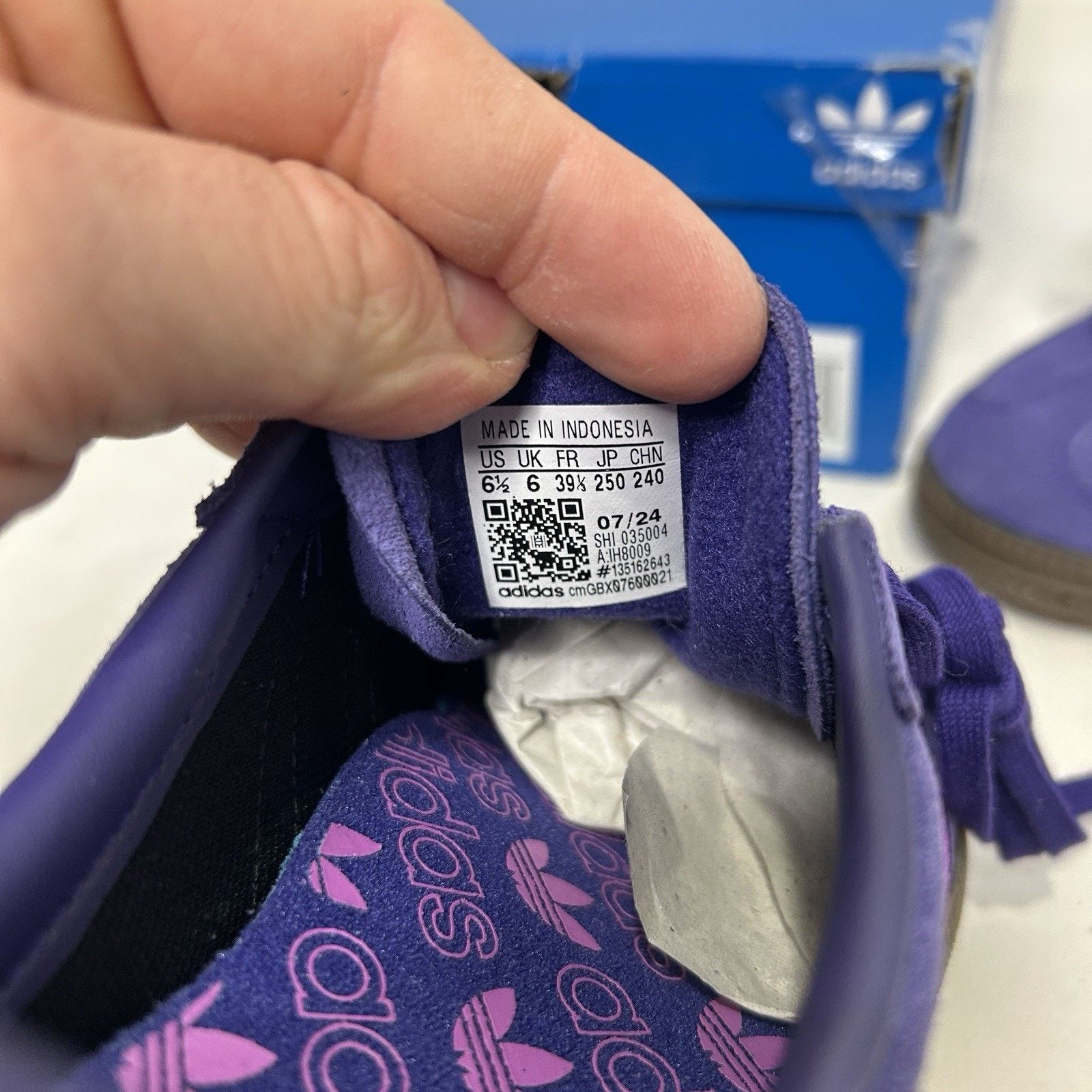Adidas Adidas Originals Handball Spezial GS “Collegiate Purple” Size US 7.5 / IT 37.5 - 5 Thumbnail