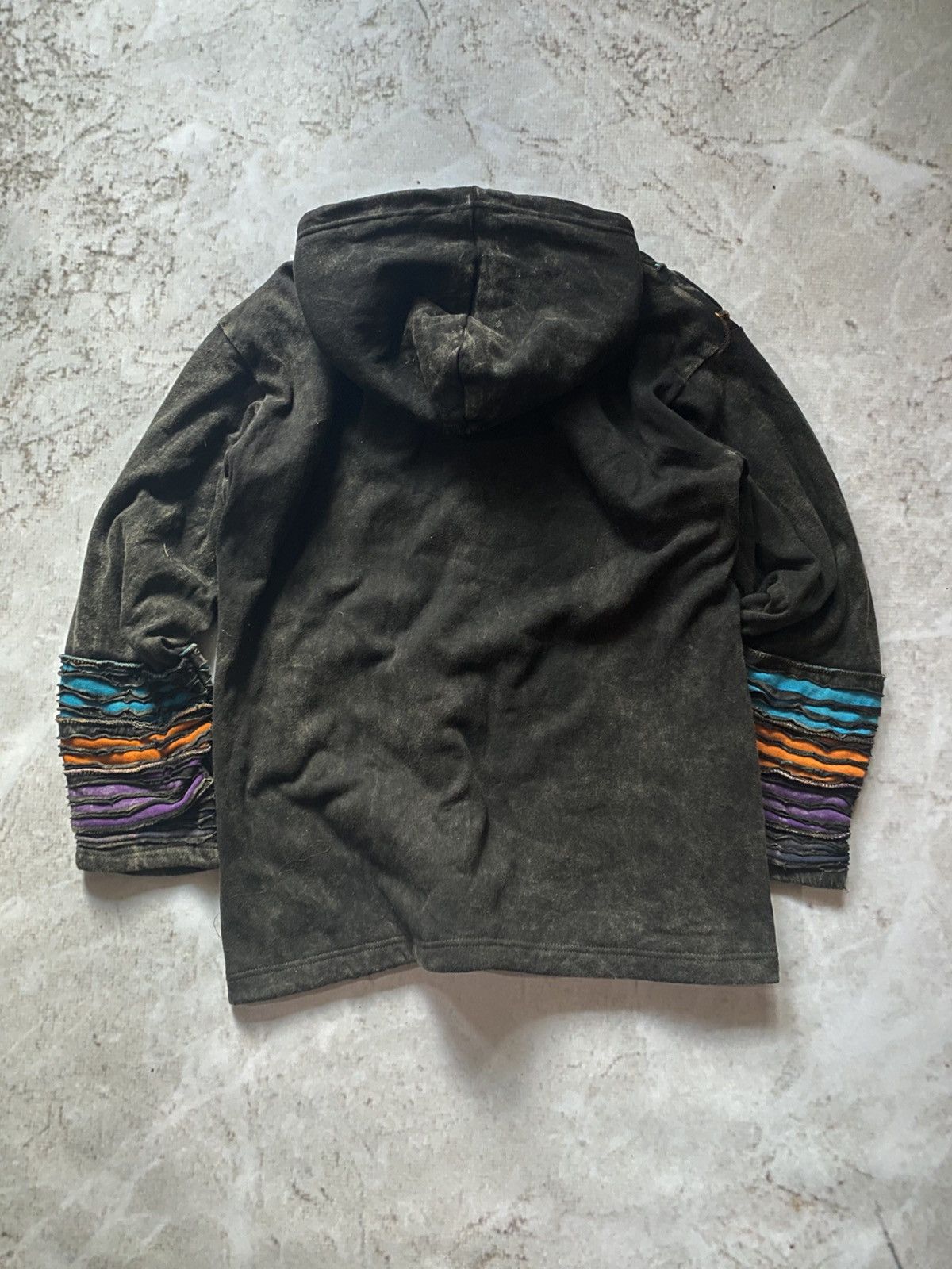 Handmade Crazy vintage patchwork Y2k Hoodie From Nepal Japanese style Size US L / EU 52-54 / 3 - 6 Thumbnail