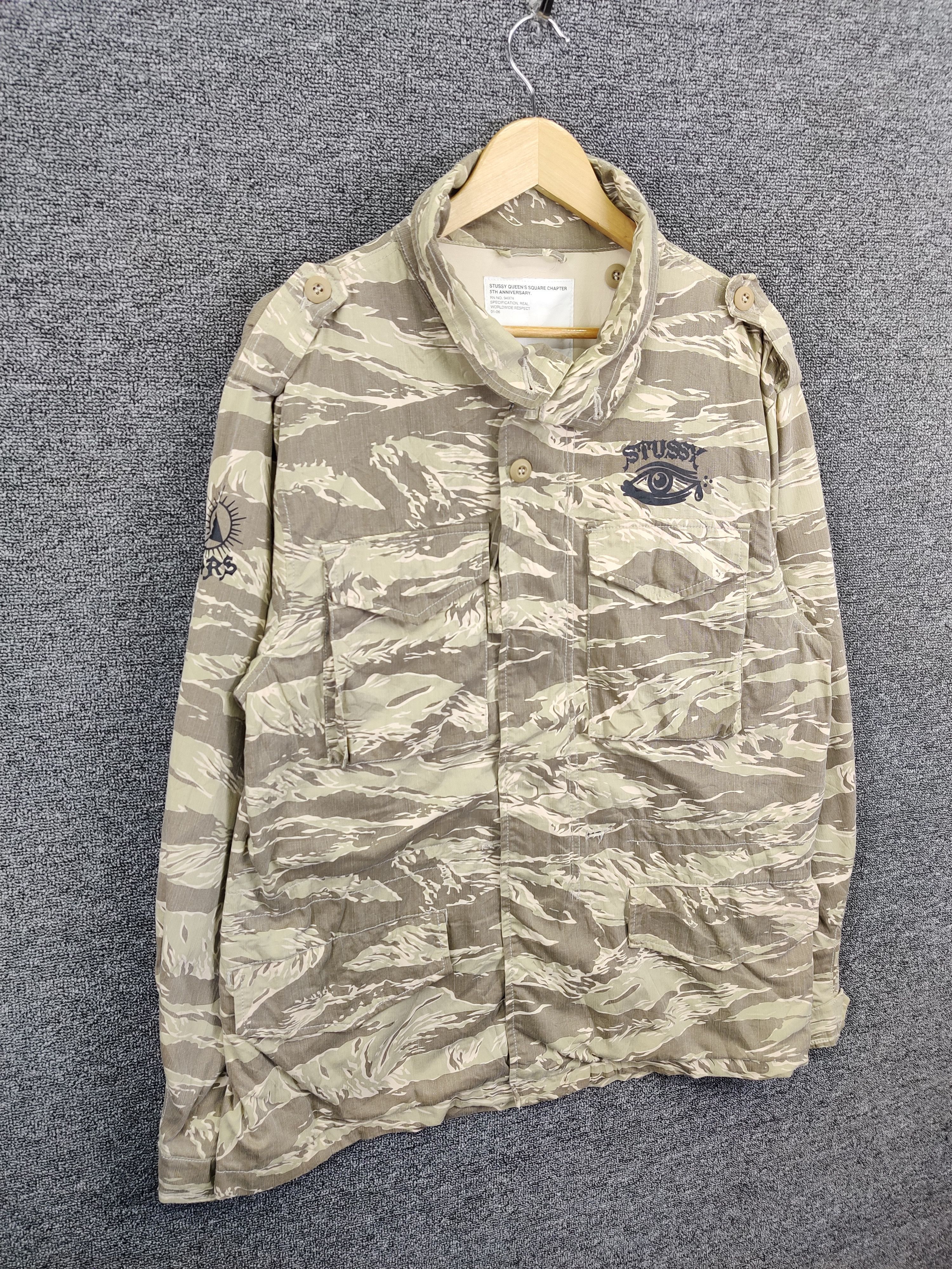 Stussy Vintage Stussy Queen's Square Chapter Camou Jacket Size US L / EU 52-54 / 3 - 5 Thumbnail