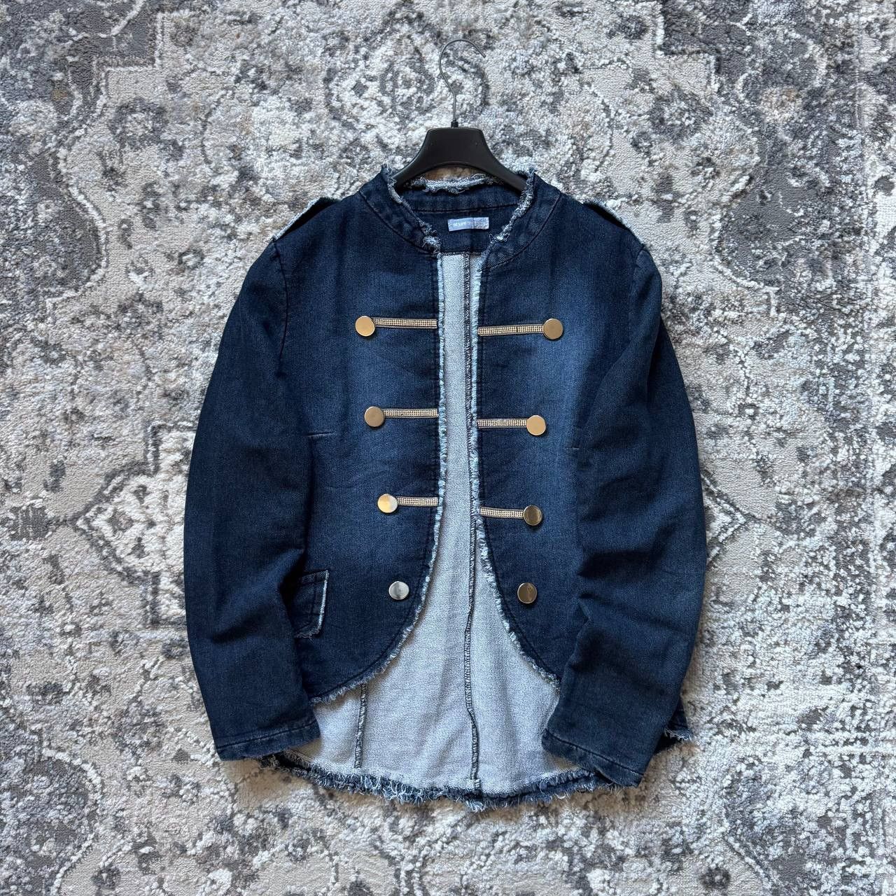 Hysteric Glamour Crazy Distressed Napoleon Archive Indie Sleaze Blue Jacket Size L / US 10 / IT 46 - 1 Thumbnail
