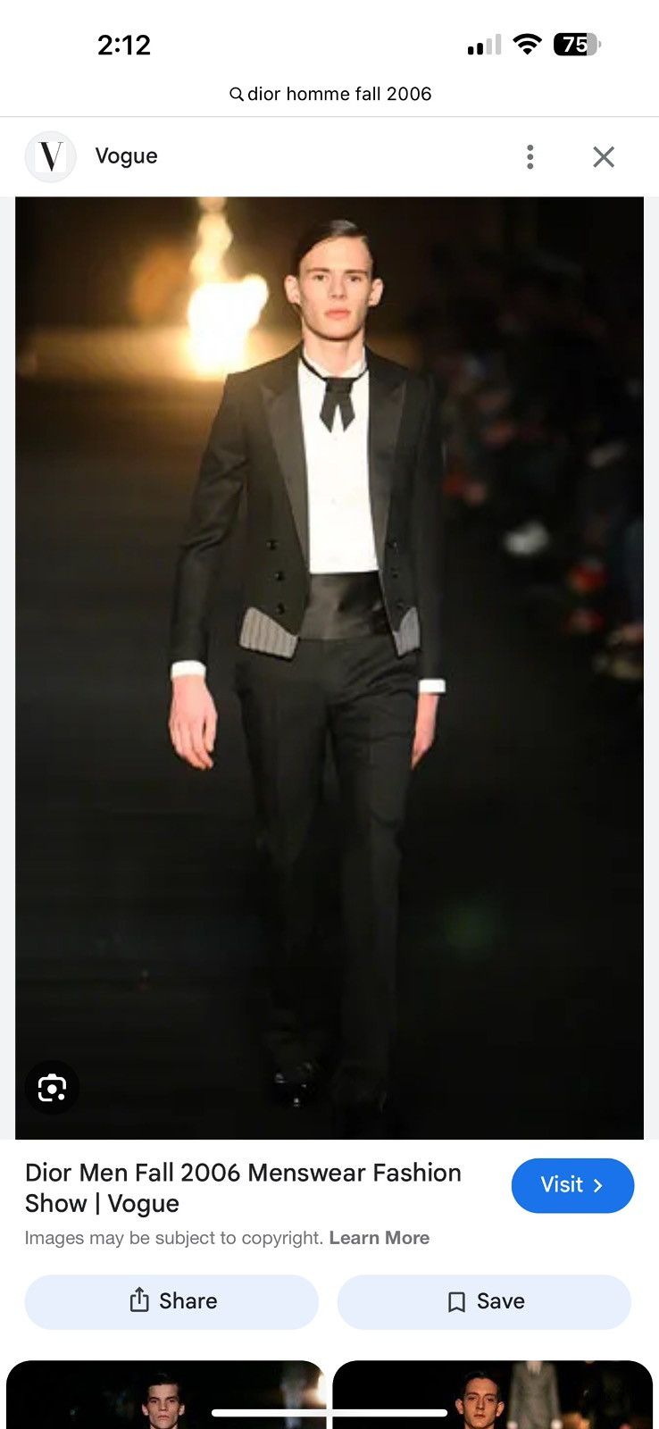 Dior Dior Homme Hedi Slimane A/W 2006 Mens Tuxedo Jacket 48 | Grailed