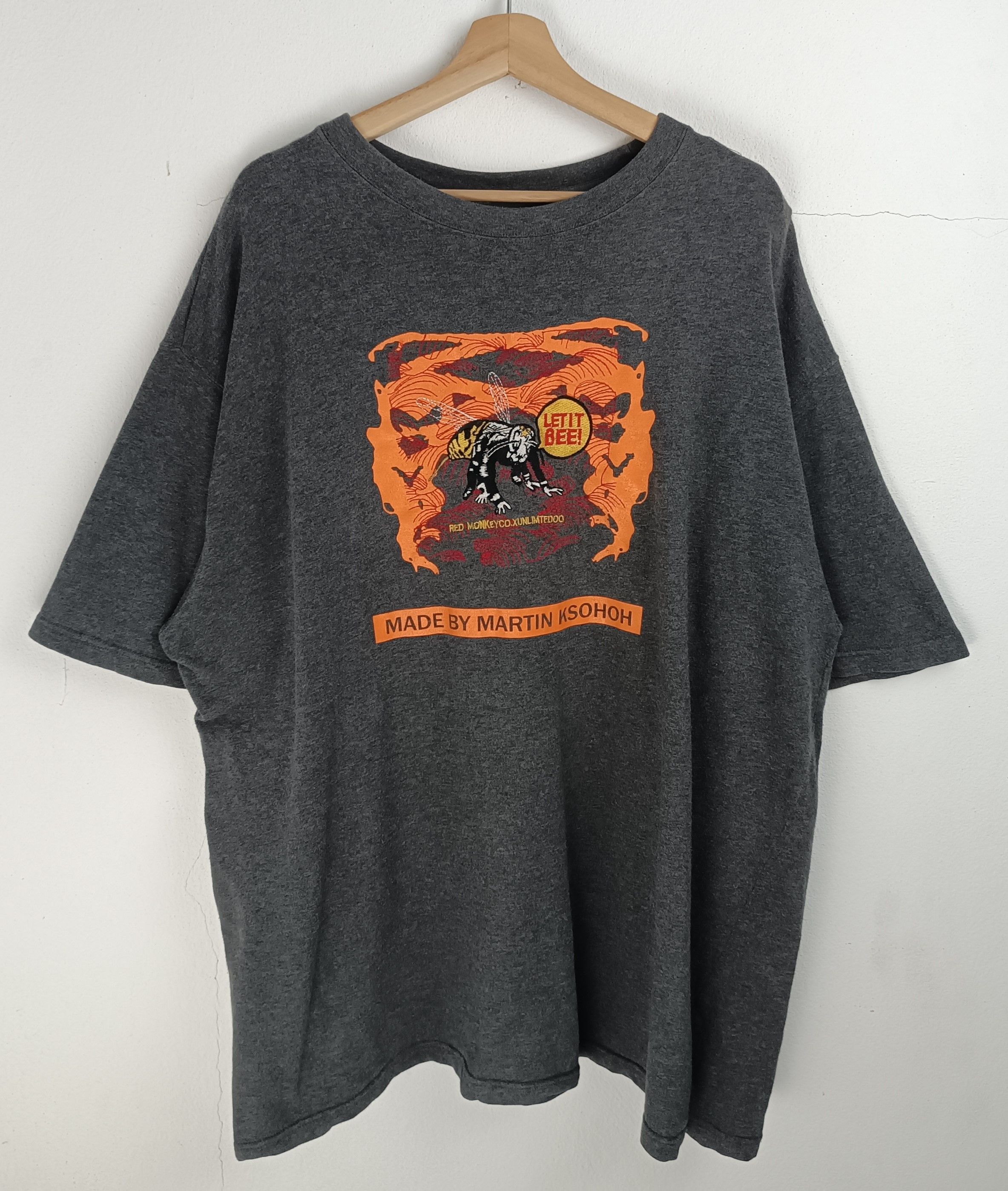 Japanese Brand VINTAGE LET IT BEE BY MARIN KSOHOH REDMONKEY EMBROIDERY LOGO Size US XXL / EU 58 / 5 - 3 Thumbnail