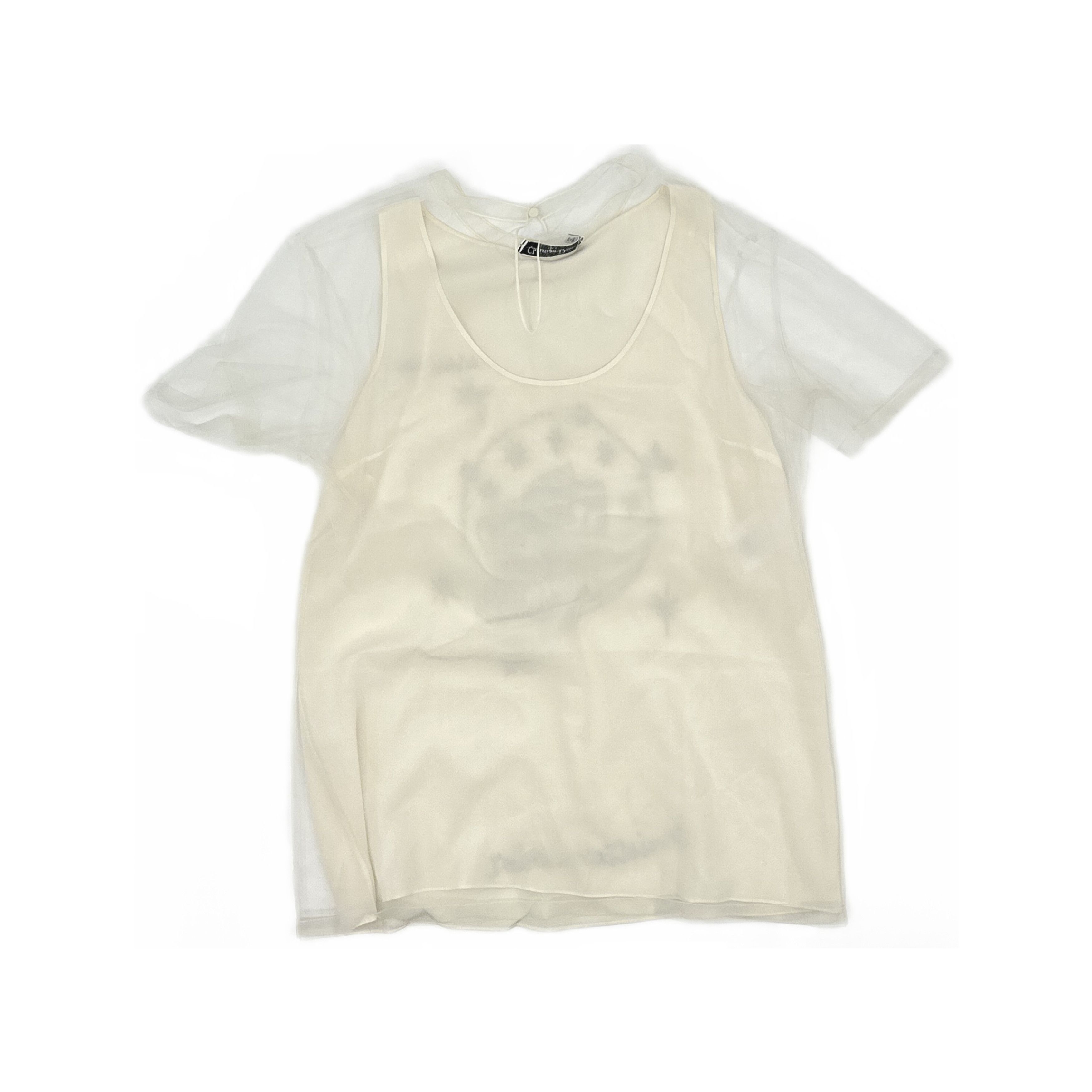 Christian Dior Monsieur Christian Dior Embroidered Silk Tank Top Size 42 Size M / US 6-8 / IT 42-44 - 1 Thumbnail