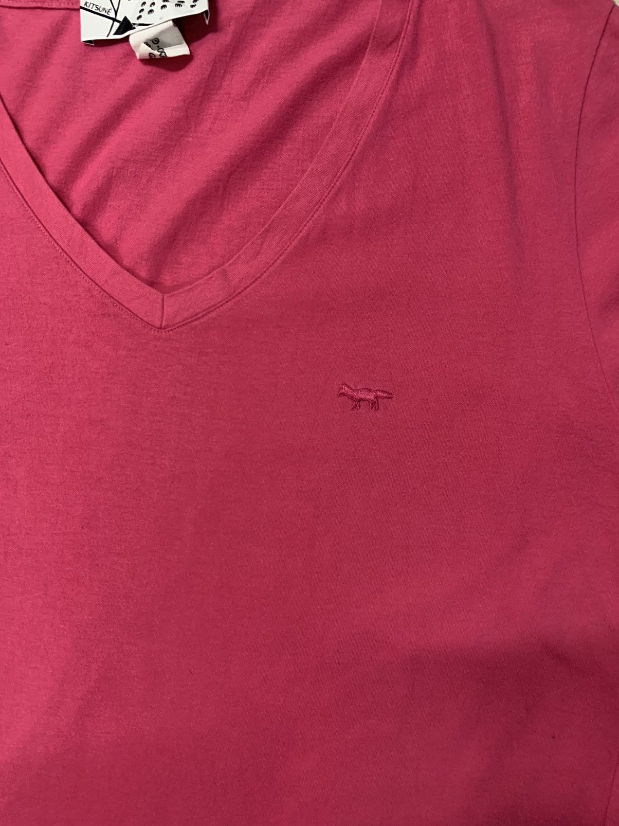Comme des Garcons × Japanese Brand × Maison Kitsune Comme des garcon x kitsune plain v neck tshirt Size M / US 6-8 / IT 42-44 - 12 Thumbnail
