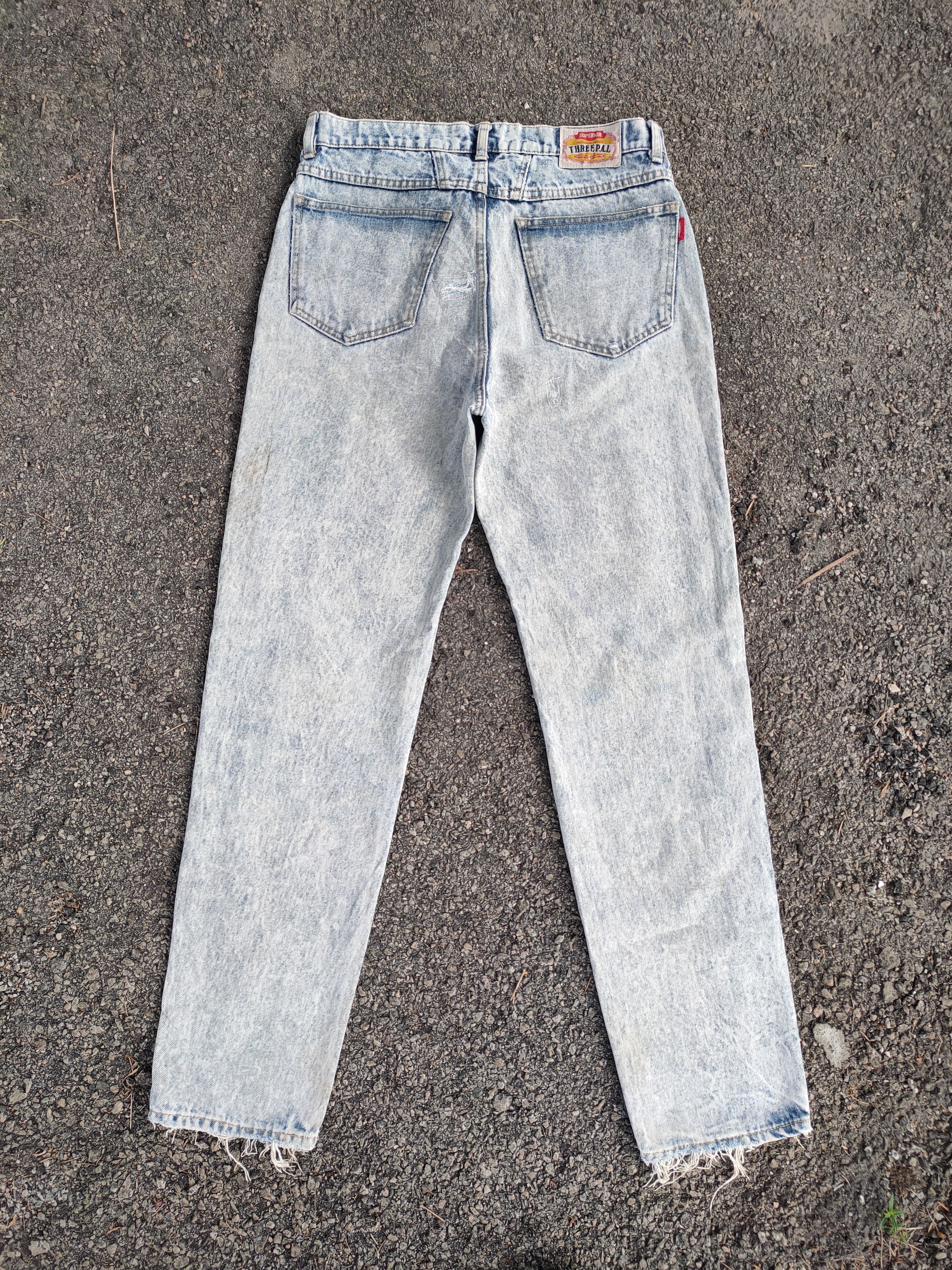 Japanese Brand × Jean × Vintage VINTAGE THREEPAL FADED RIPPED JEANS DENIM PANTS Size US 32 / EU 48 - 7 Thumbnail