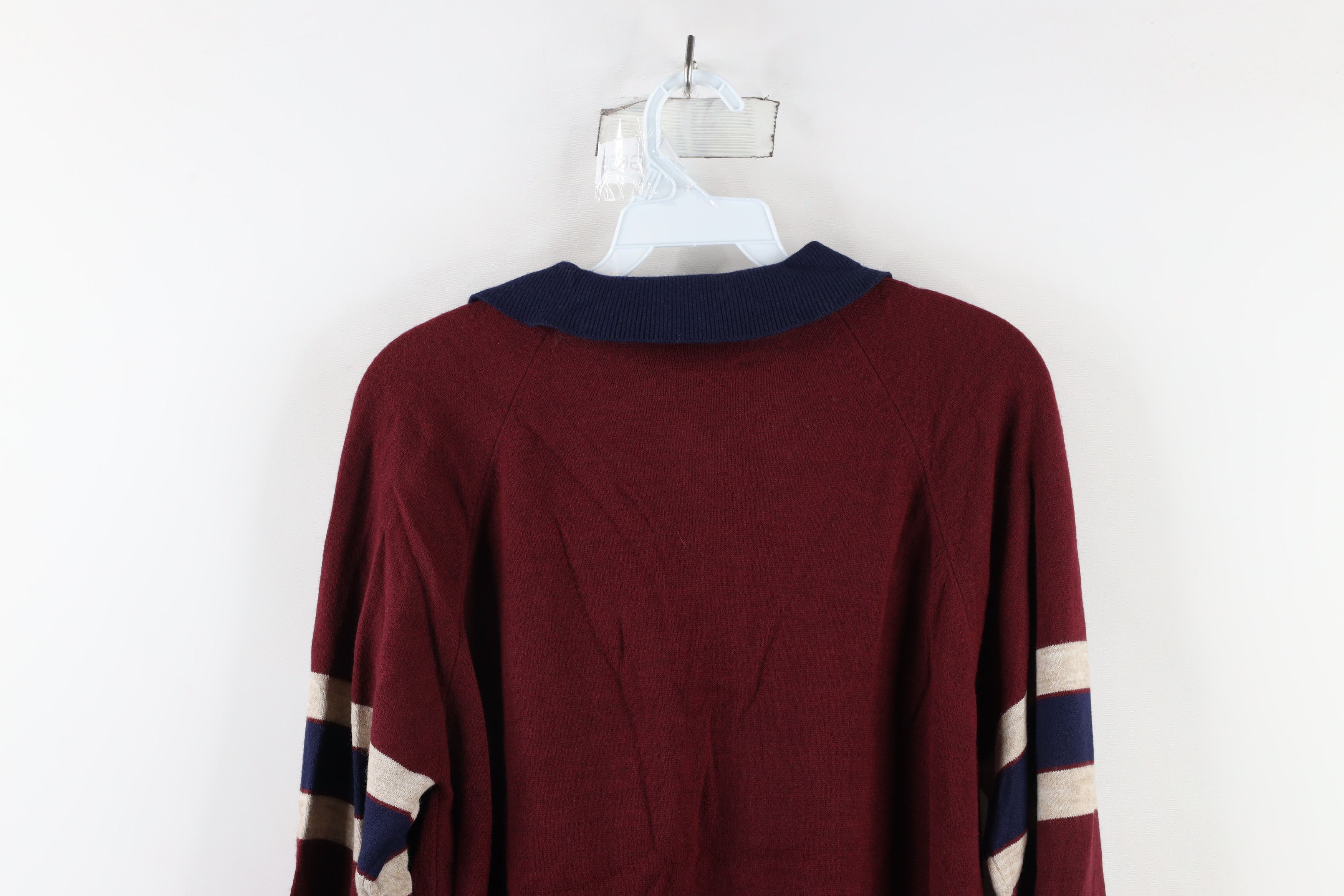 Vintage Vintage 60s 70s Streetwear Blend Knit Collared Sweater USA Size US M / EU 48-50 / 2 - 8 Thumbnail