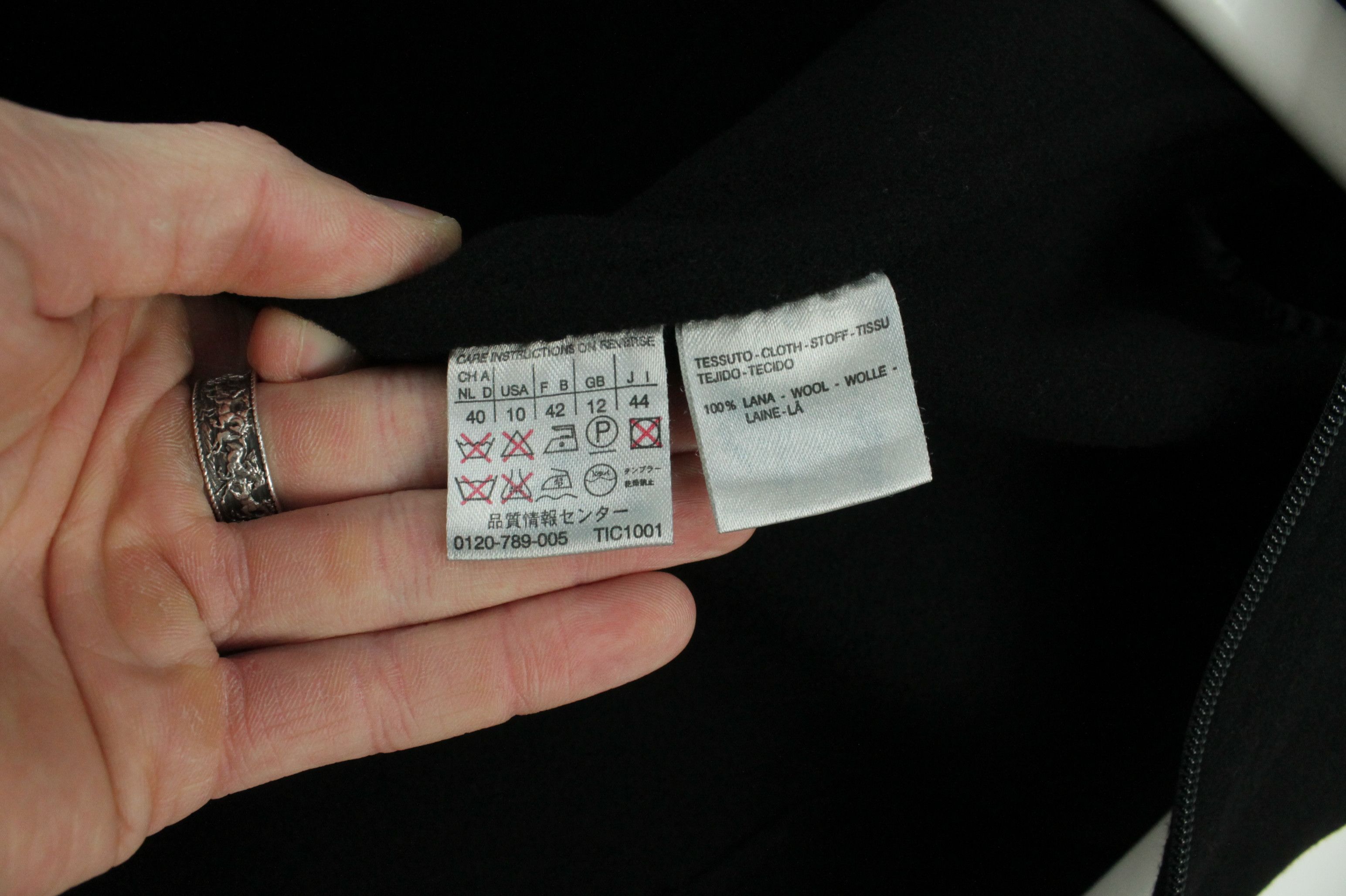 Max Mara Vintage Max Mara Black Wool Full Zip Jacket Size L / US 10 / IT 46 - 9 Thumbnail
