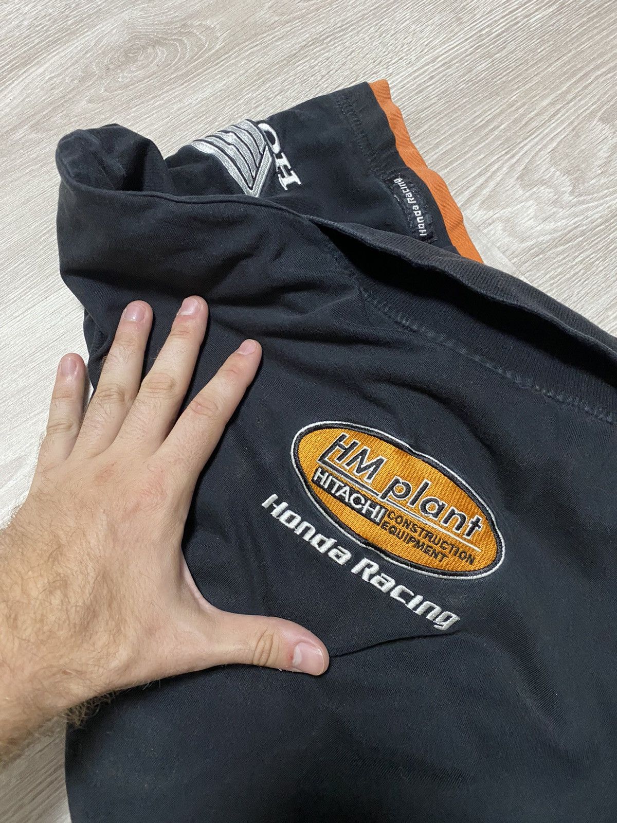 Honda Vintage Polo Honda racing official Hitachi sz L Size US L / EU 52-54 / 3 - 10 Thumbnail