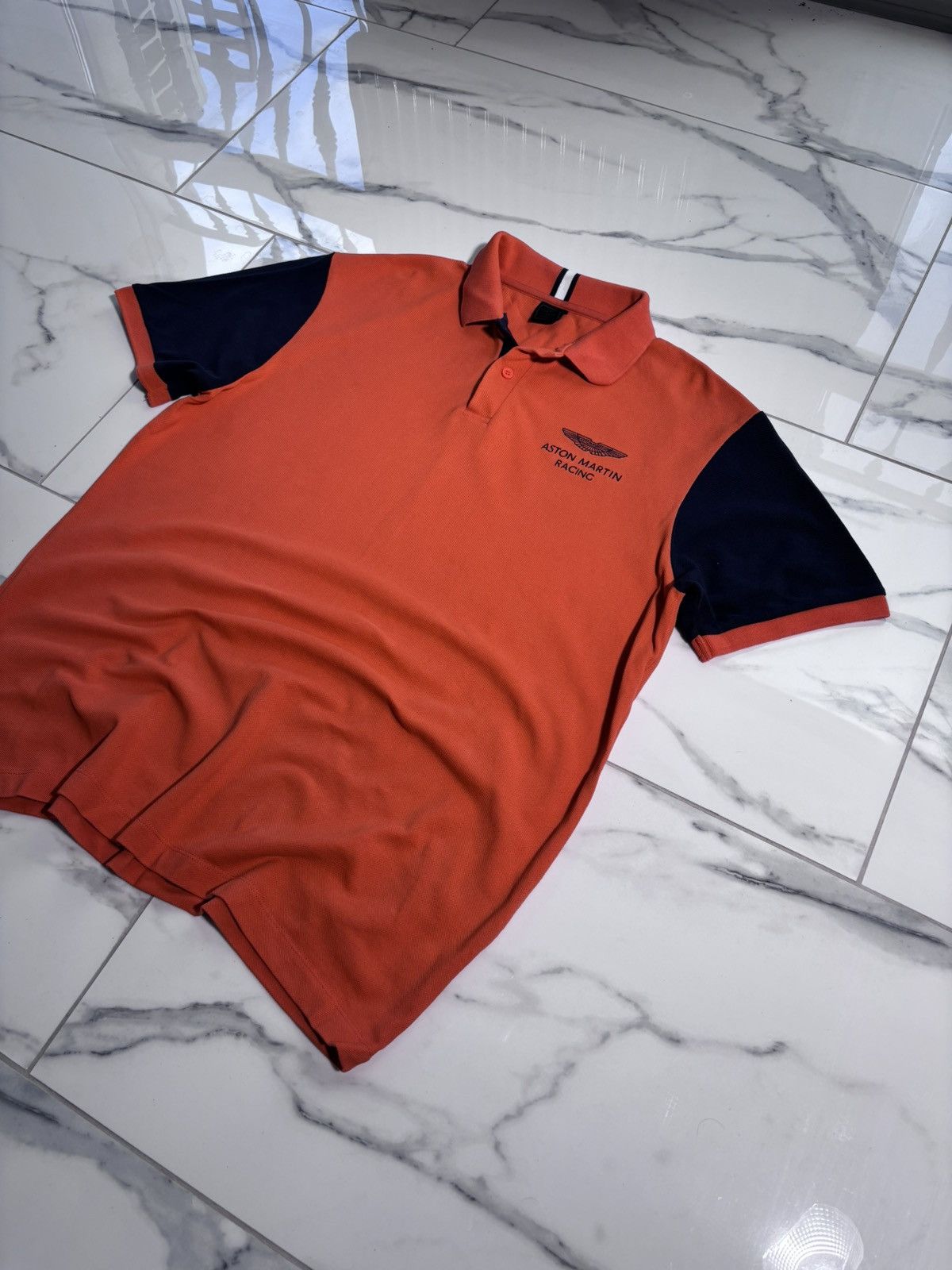 Hackett Aston Martin Racing Rugby Polo Tshirt Hackett F1 Luxury Size US L / EU 52-54 / 3 - 2 Thumbnail