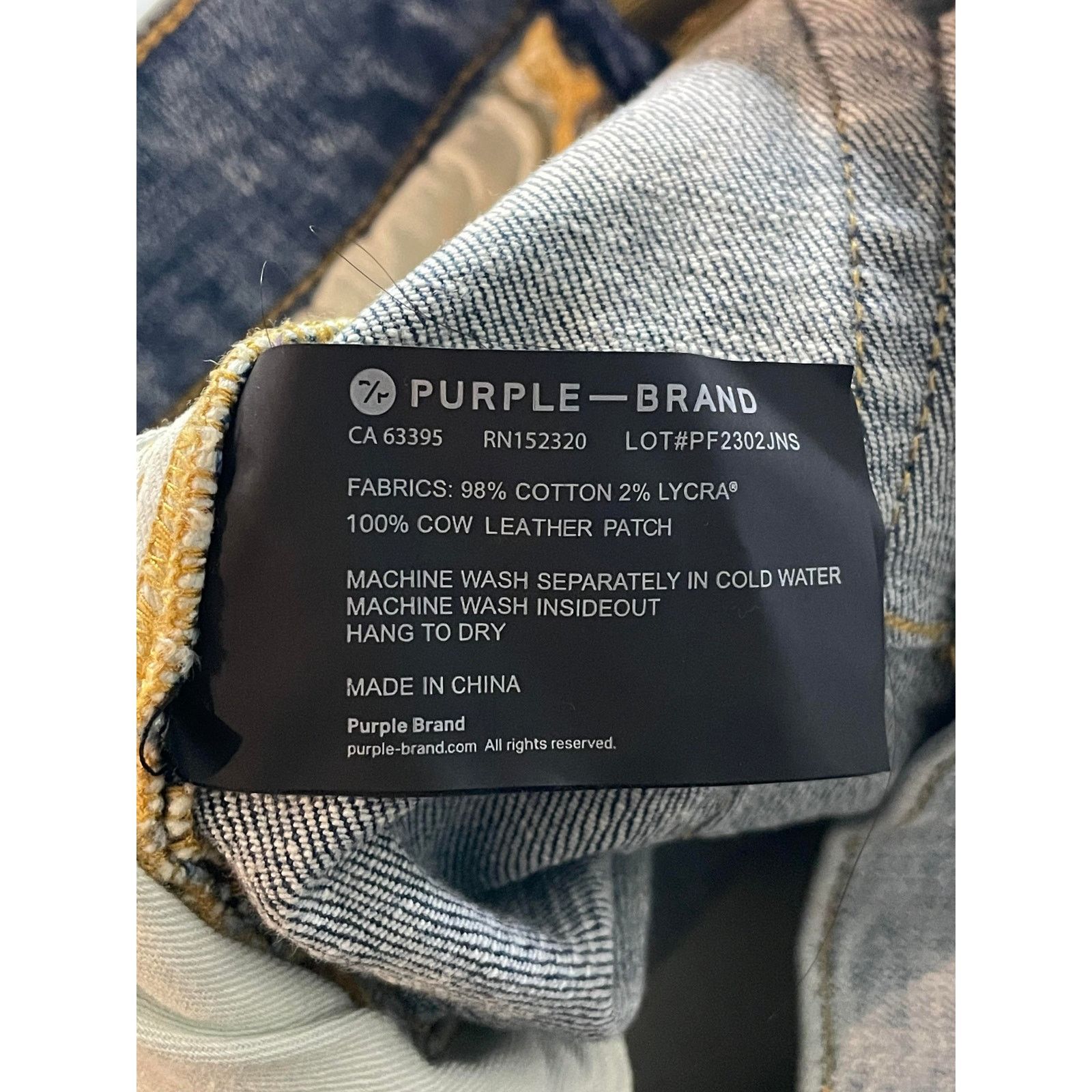 Purple Brand Purple Brand Light Wash Knee Rip Jeans Size US 31 - 9 Thumbnail