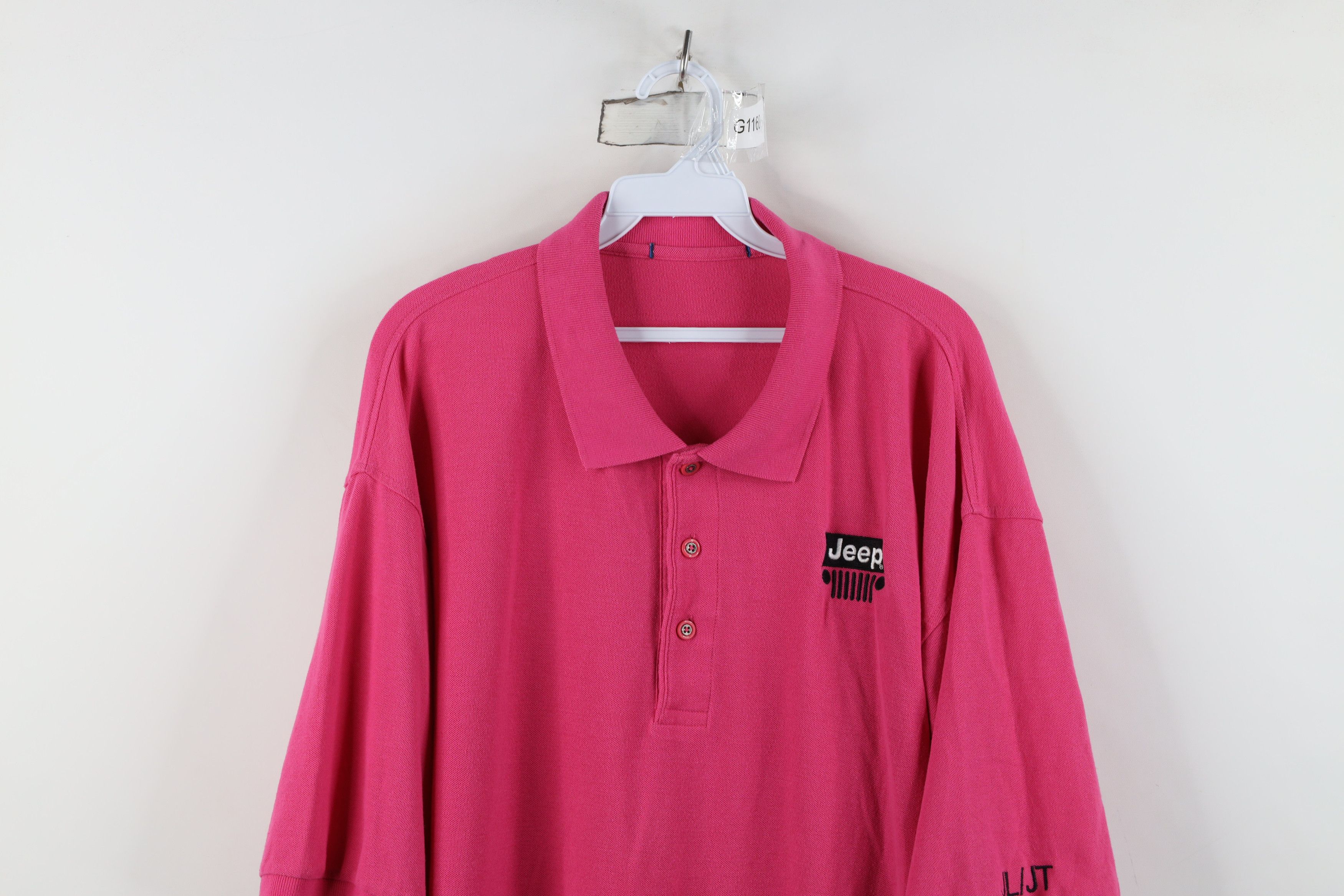 Vintage Vintage 90s Y2K Motors Car Collared Golf Polo Shirt Pink Size US XXL / EU 58 / 5 - 2 Thumbnail