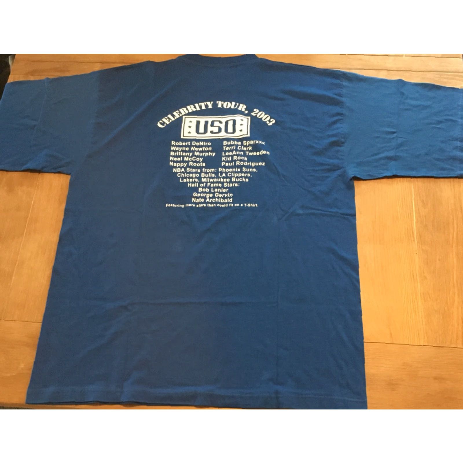 Vintage VINTAGE Operation Enduring Iraqi Freedom Celebrity USO Tour T-Shirt XXXL Blue Mens T-Shirt 2000s USO Tour Gift Size US XXL / EU 58 / 5 - 4 Thumbnail