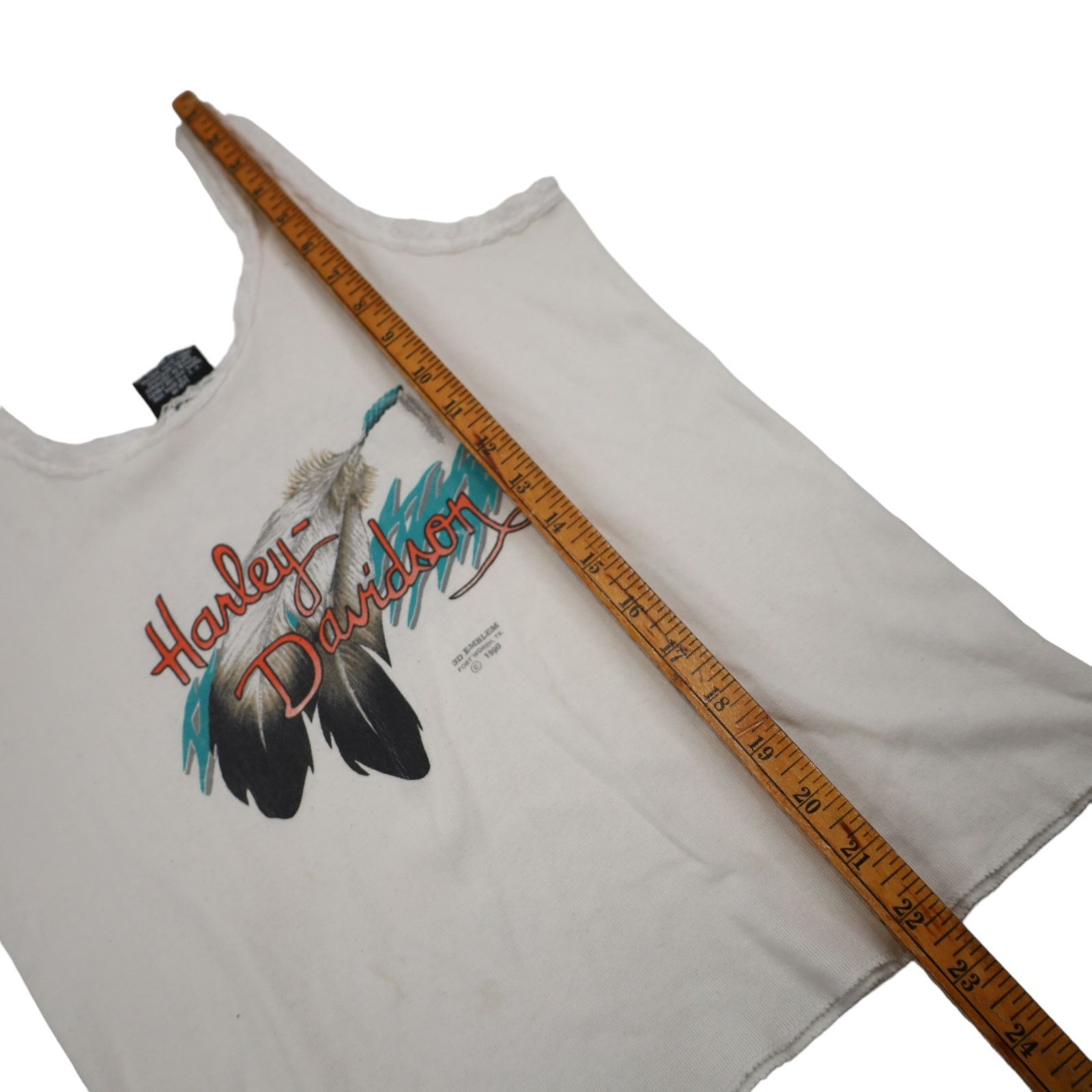 Harley Davidson Vintage 3D Emblem Harley Davidson Lace Trim Tank Top Size XL / US 12-14 / IT 48-50 - 9 Thumbnail