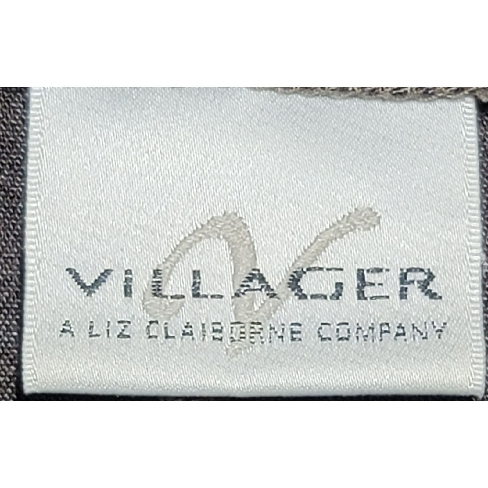 Other Villager Liz Claiborne Brown Pleated Front Dress Pants 14 Size 36" / US 14 / IT 50 - 3 Thumbnail