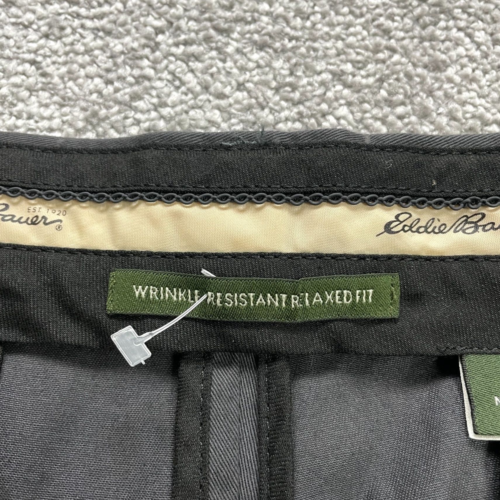 Eddie Bauer Eddie Bauer Dress Pants Mens 44x34.5 Big & Tall Straight Leg Gray Relaxed Classic Size US 42 / EU 58 - 5 Thumbnail